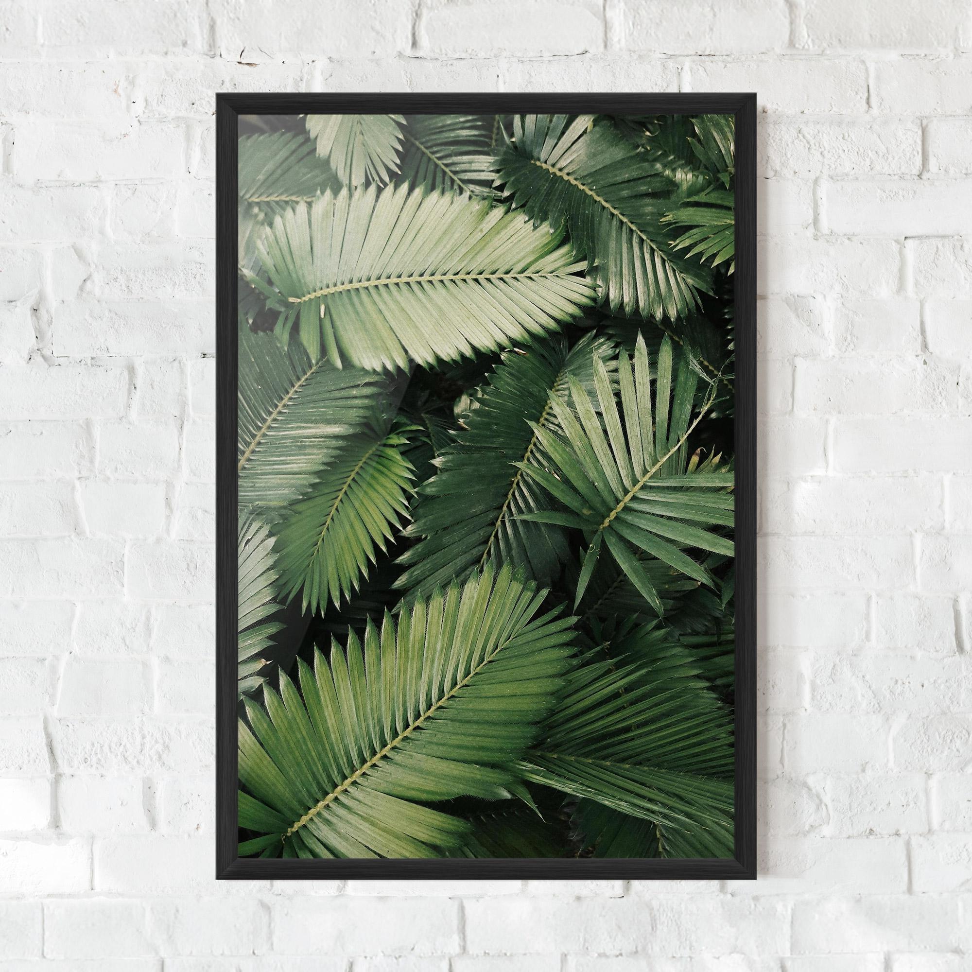Gerahmte Poster Green Leaves mockup 0