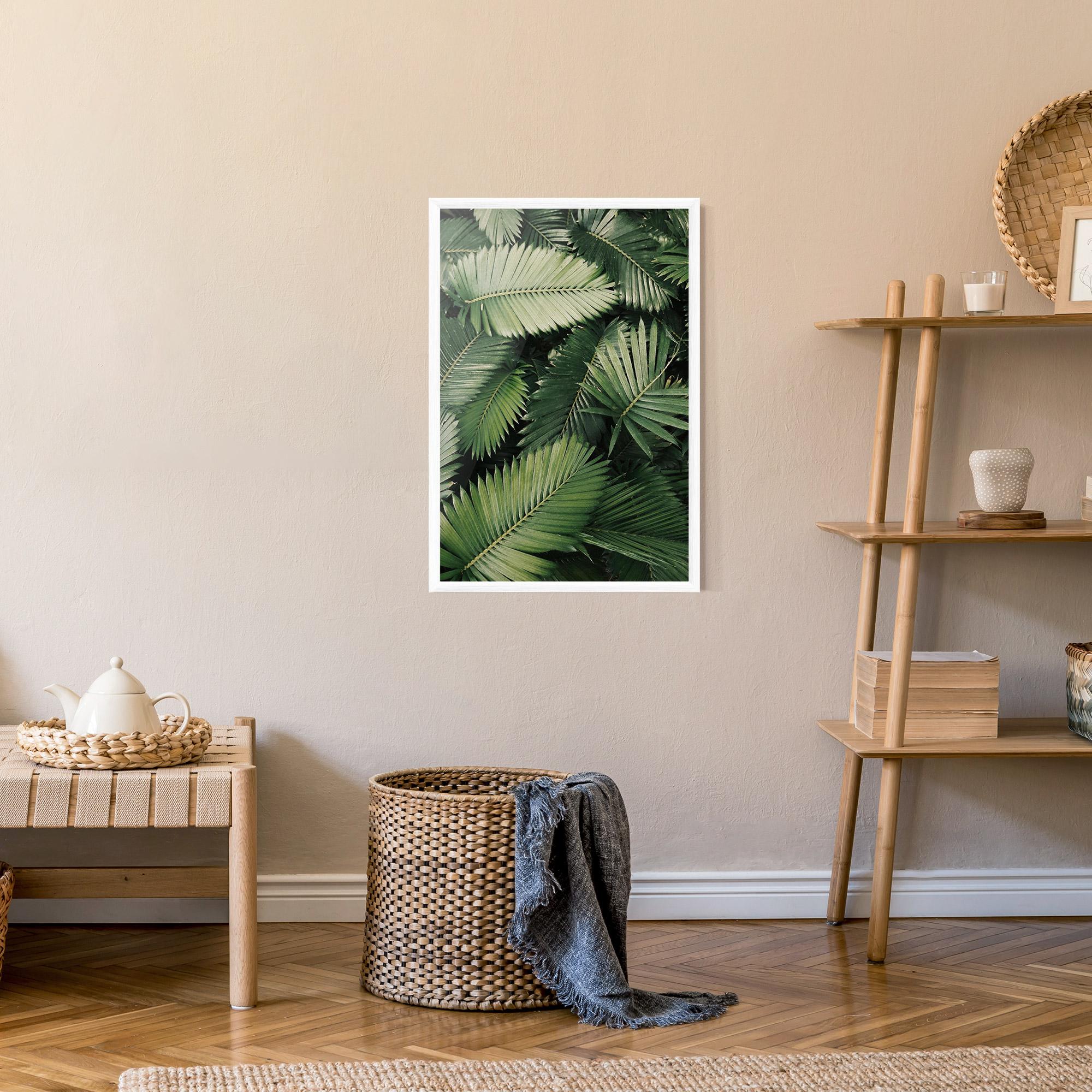Gerahmte Poster Green Leaves mockup 9