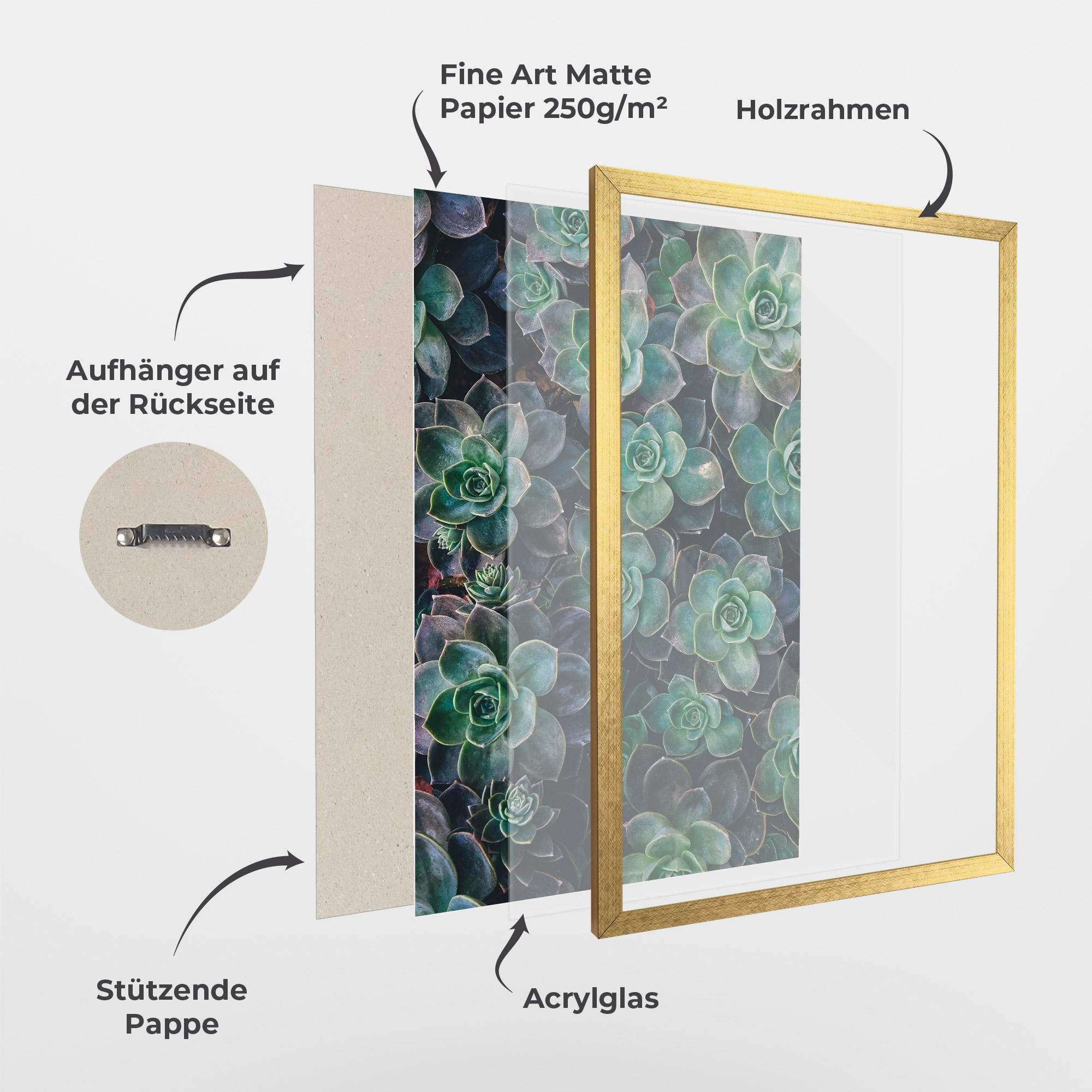 Gerahmte Poster Green Lilac Tree mockup 1