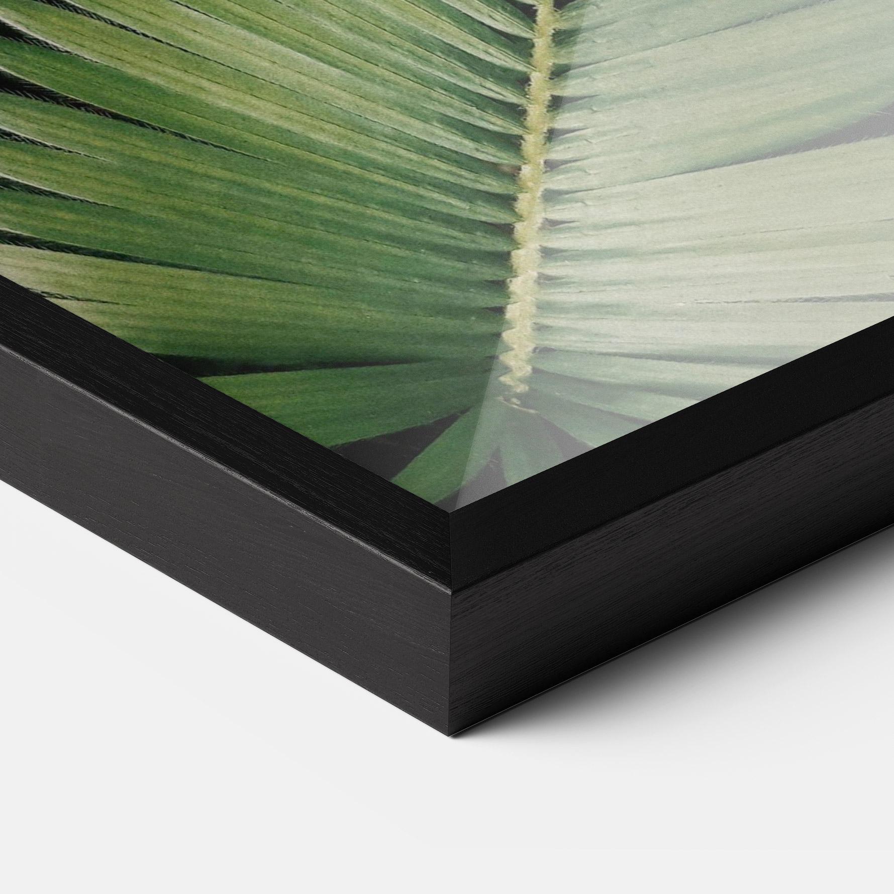 Gerahmte Poster Green Leaves mockup 3