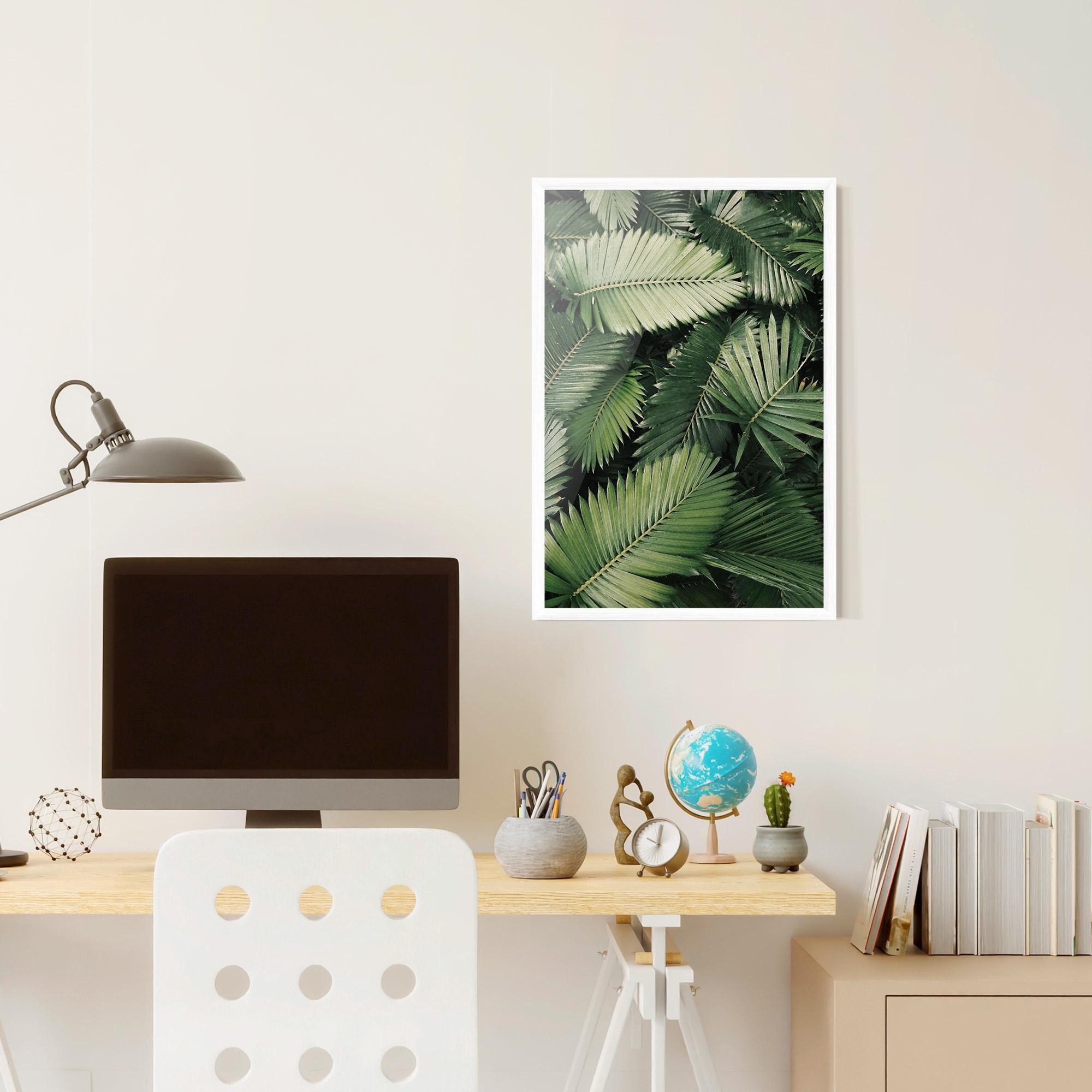 Gerahmte Poster Green Leaves mockup 6