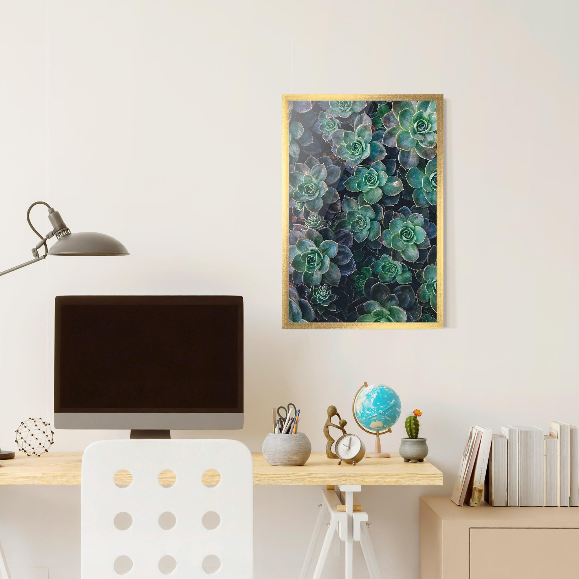 Gerahmte Poster Green Lilac Tree mockup 6