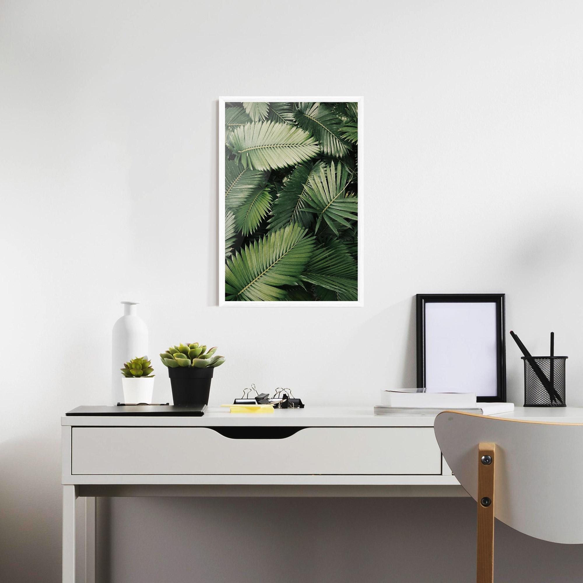 Gerahmte Poster Green Leaves mockup 7