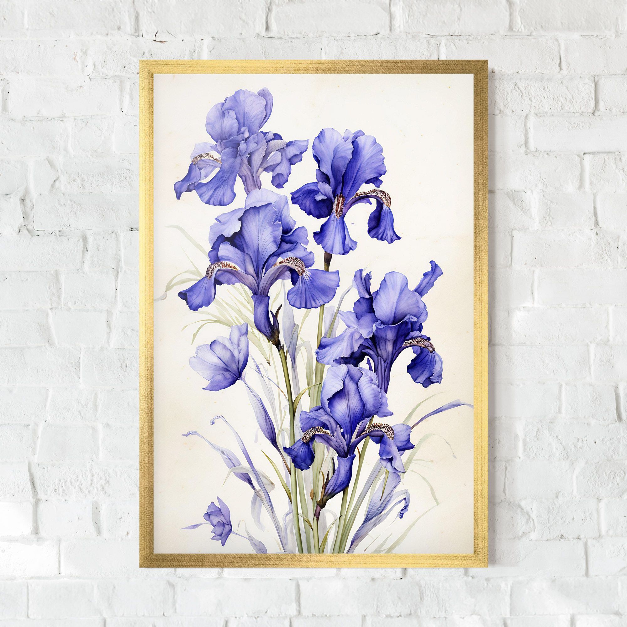 Purple Iris On Cream mockup 0