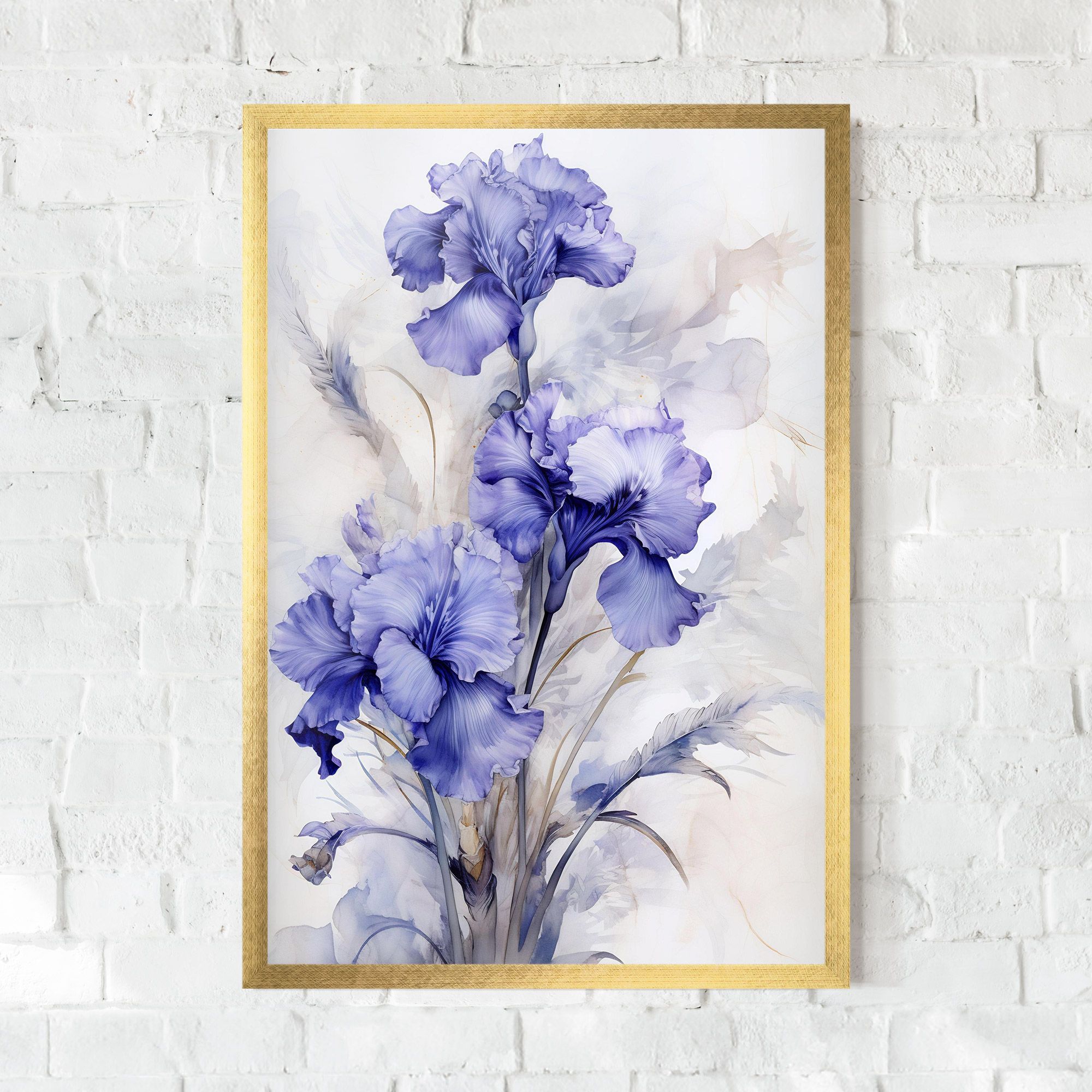 Purple Iris Painting mockup 0