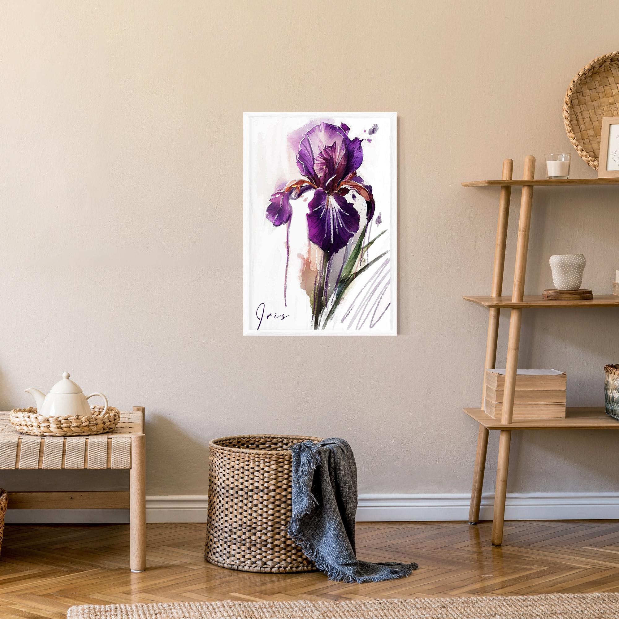 Gerahmte Poster Iris Drop mockup 9