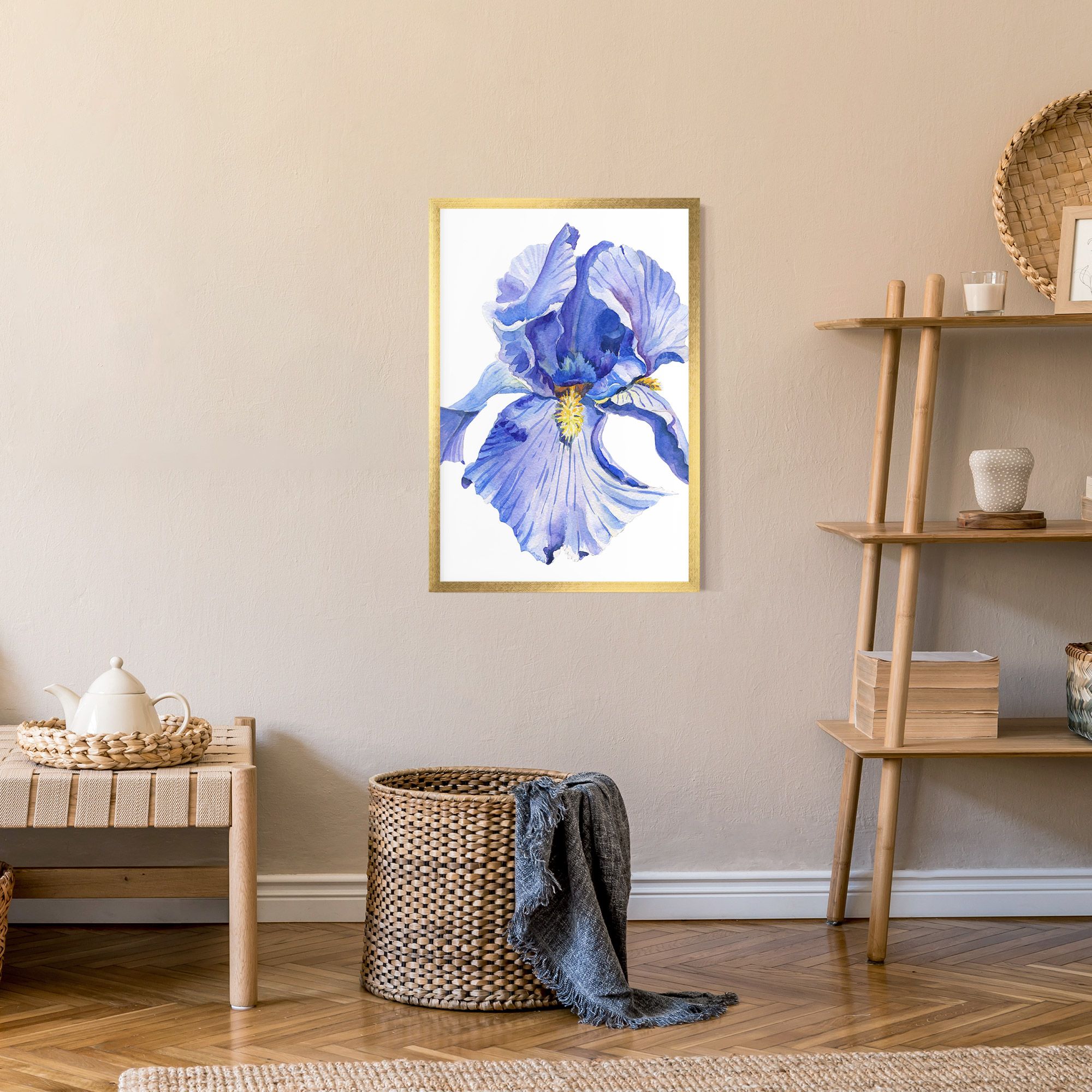 Purple Iris On White mockup 9