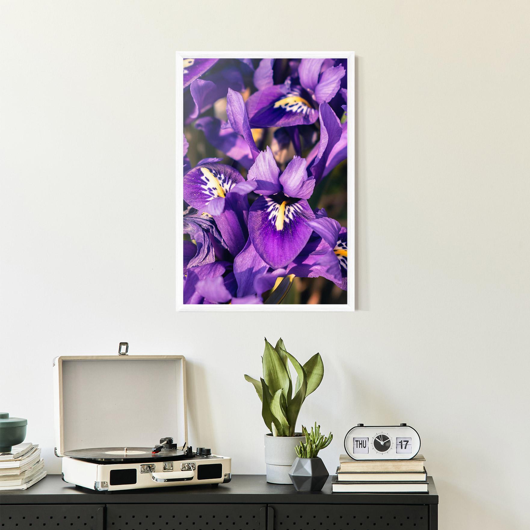 Gerahmte Poster Small Purple Iris mockup 2