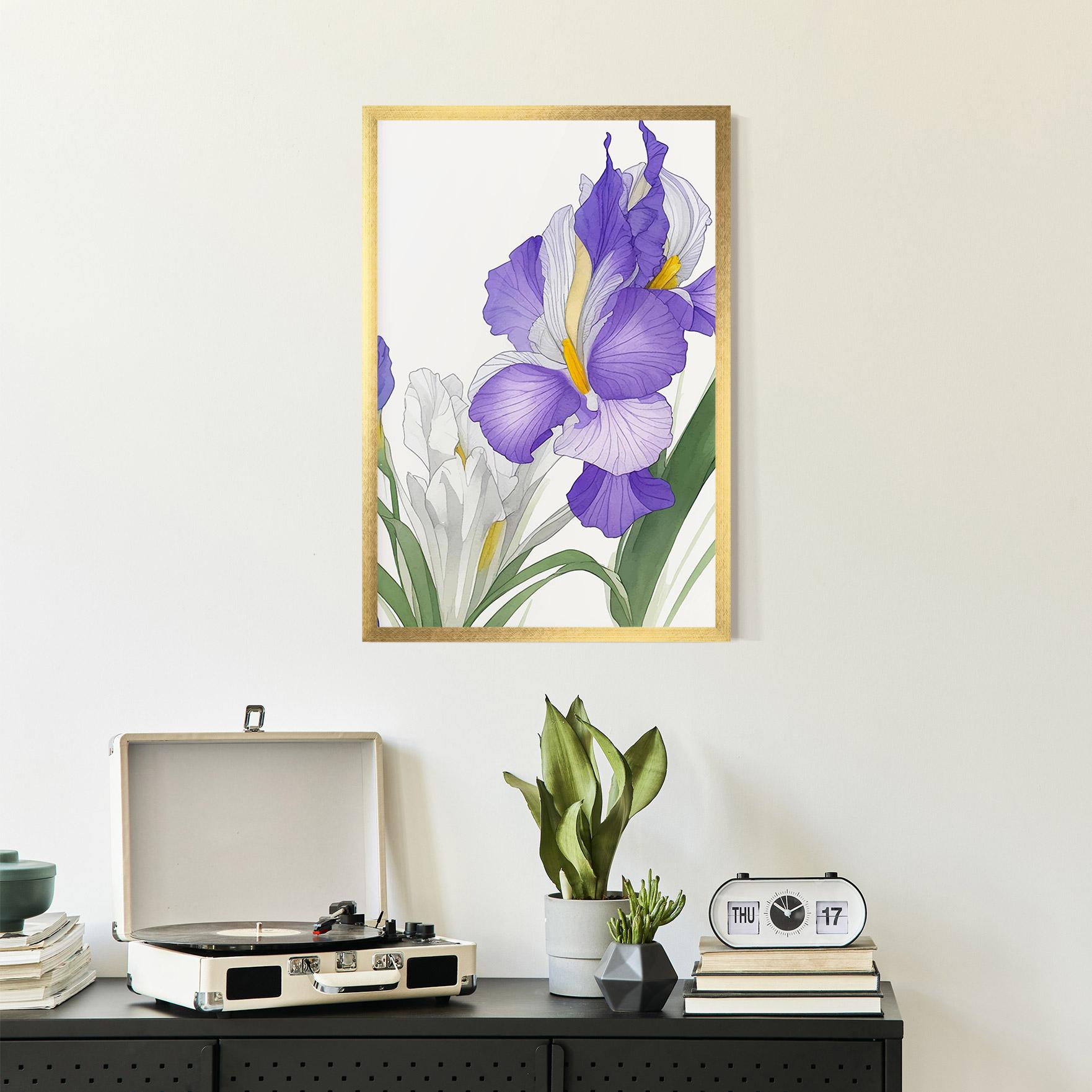 Gerahmte Poster Irirs Hand Drawn mockup 2