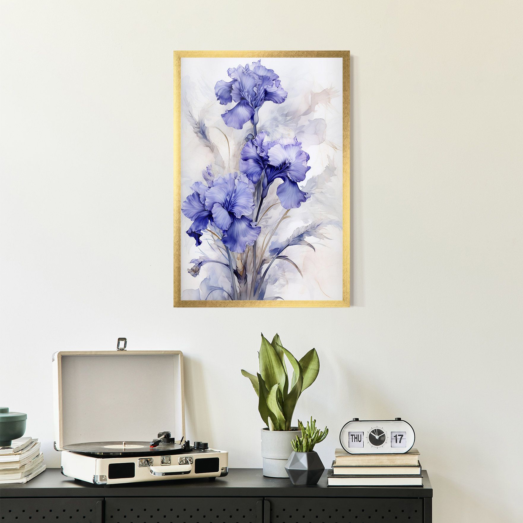 Purple Iris Painting mockup 2