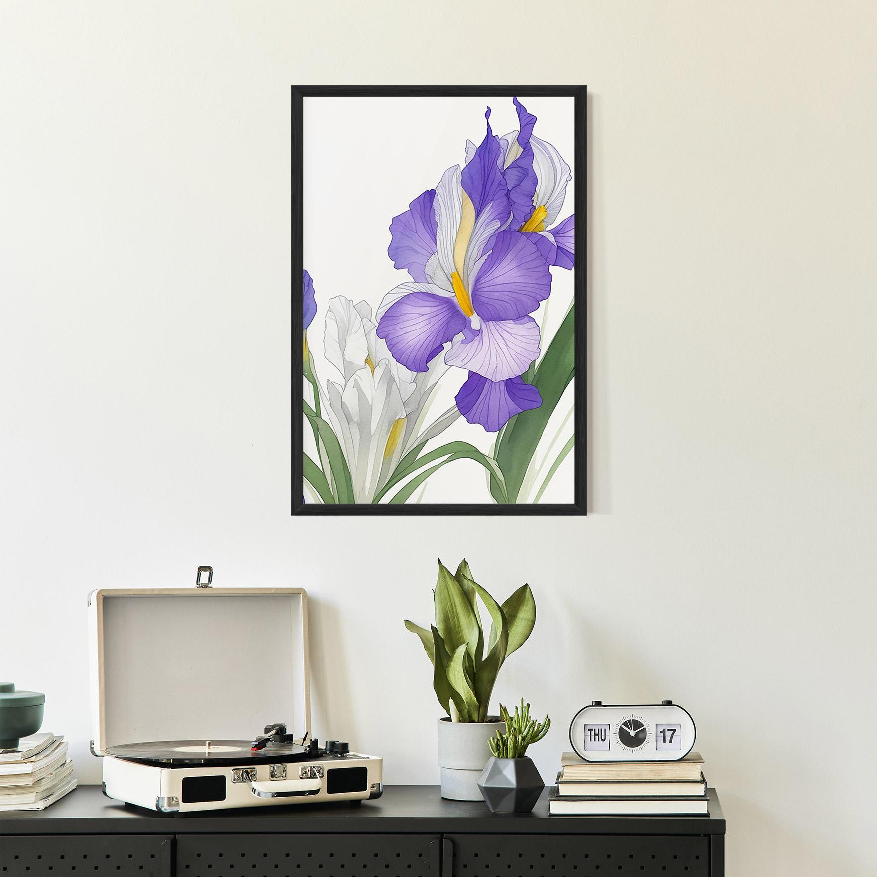 Gerahmte Poster Irirs Hand Drawn mockup 2