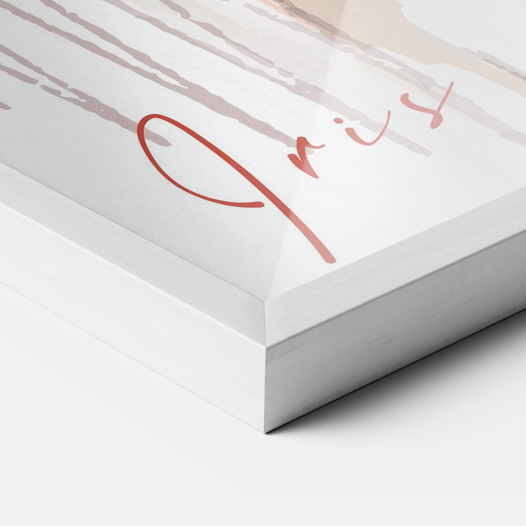 Gerahmte Poster Orange Iris mockup 3