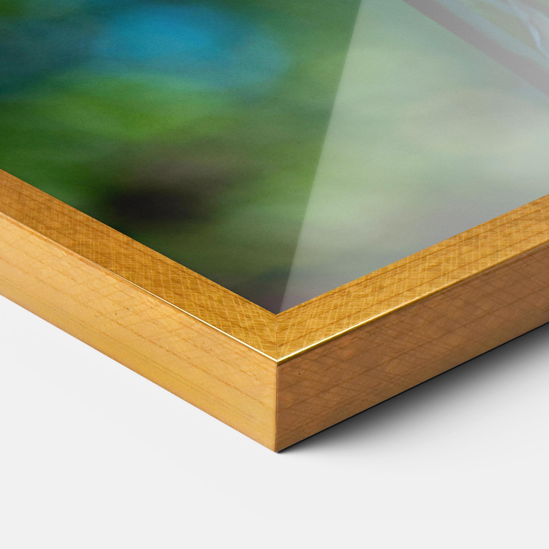 Gerahmte Poster Blue Iris In The Garden mockup 3