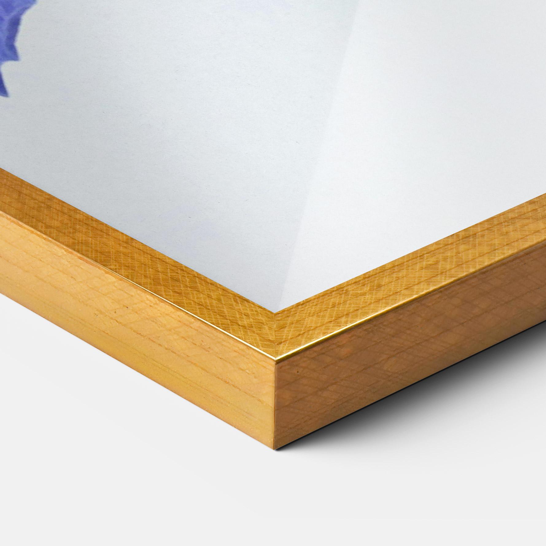 Gerahmte Poster Yellow Color Iris mockup 3