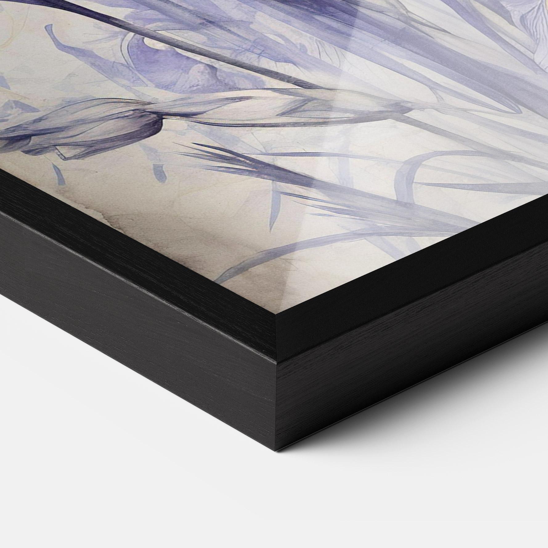 Gerahmte Poster Irises Painting mockup 3