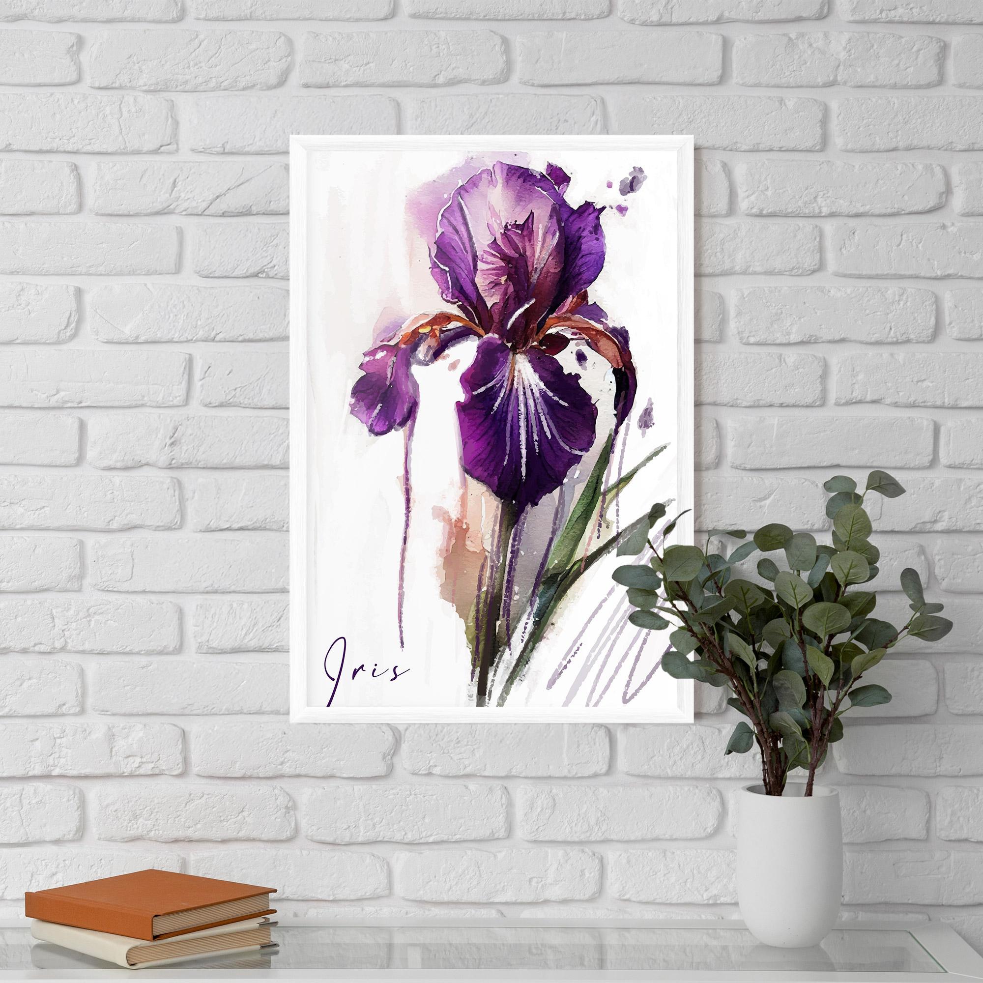 Gerahmte Poster Iris Drop mockup 5