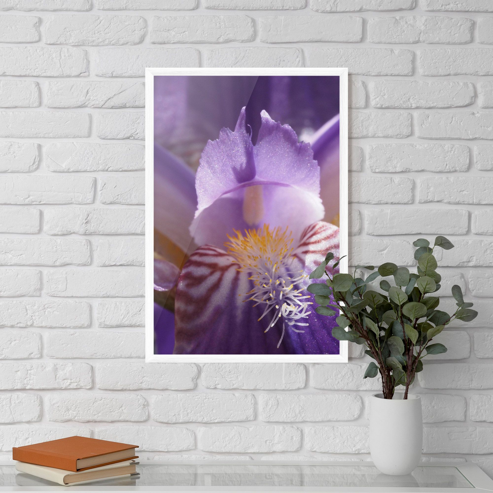 Purple Iris Close Up mockup 5