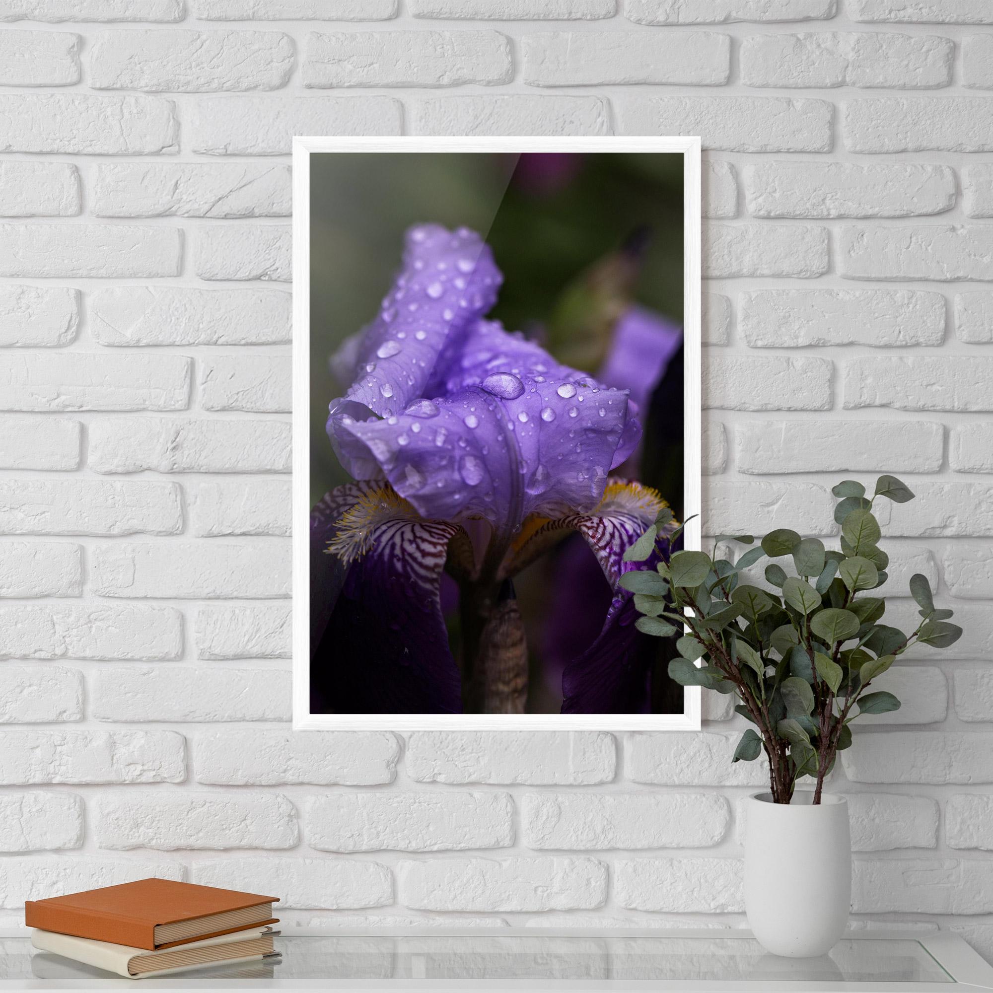 Gerahmte Poster Rain In The Garden mockup 5