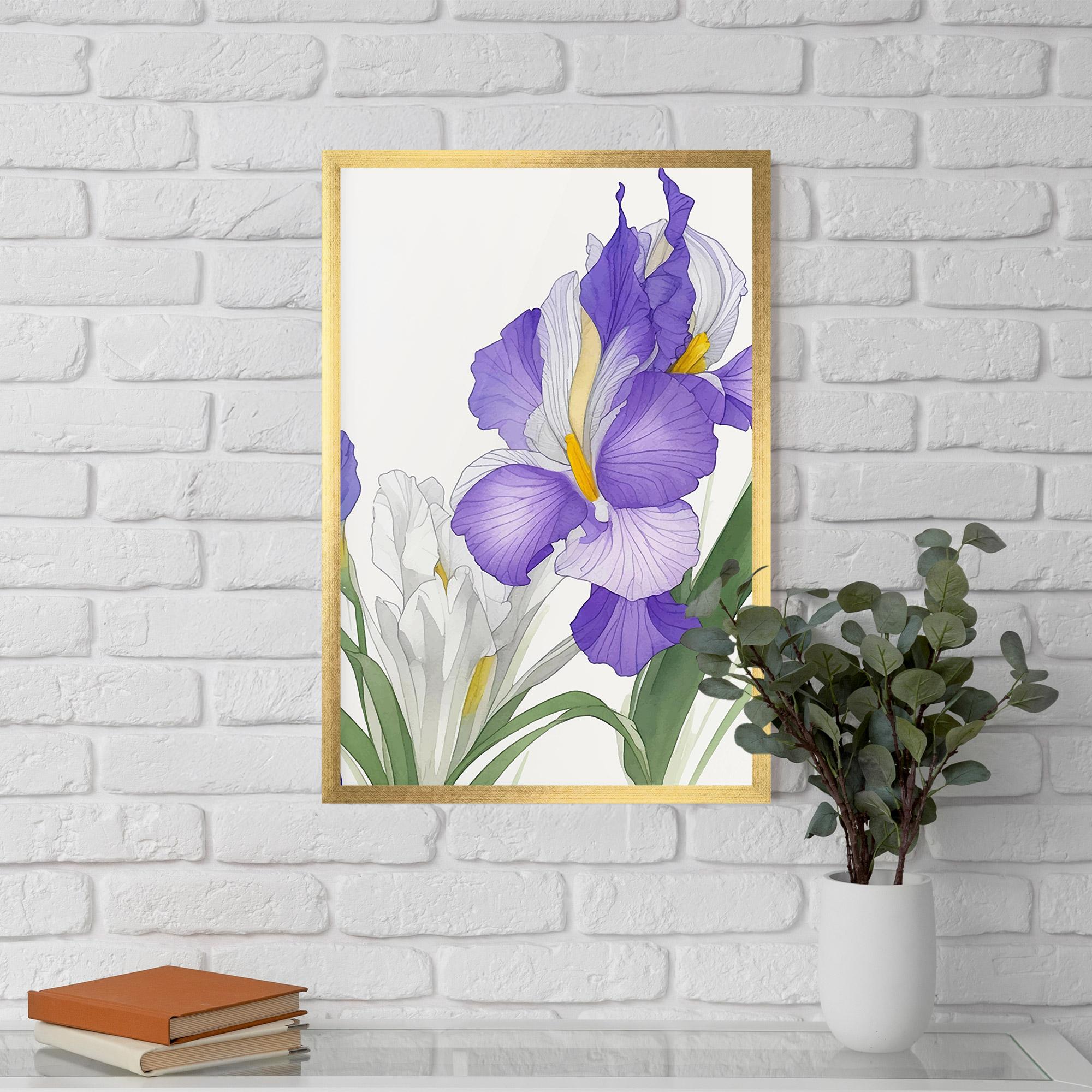 Gerahmte Poster Irirs Hand Drawn mockup 5