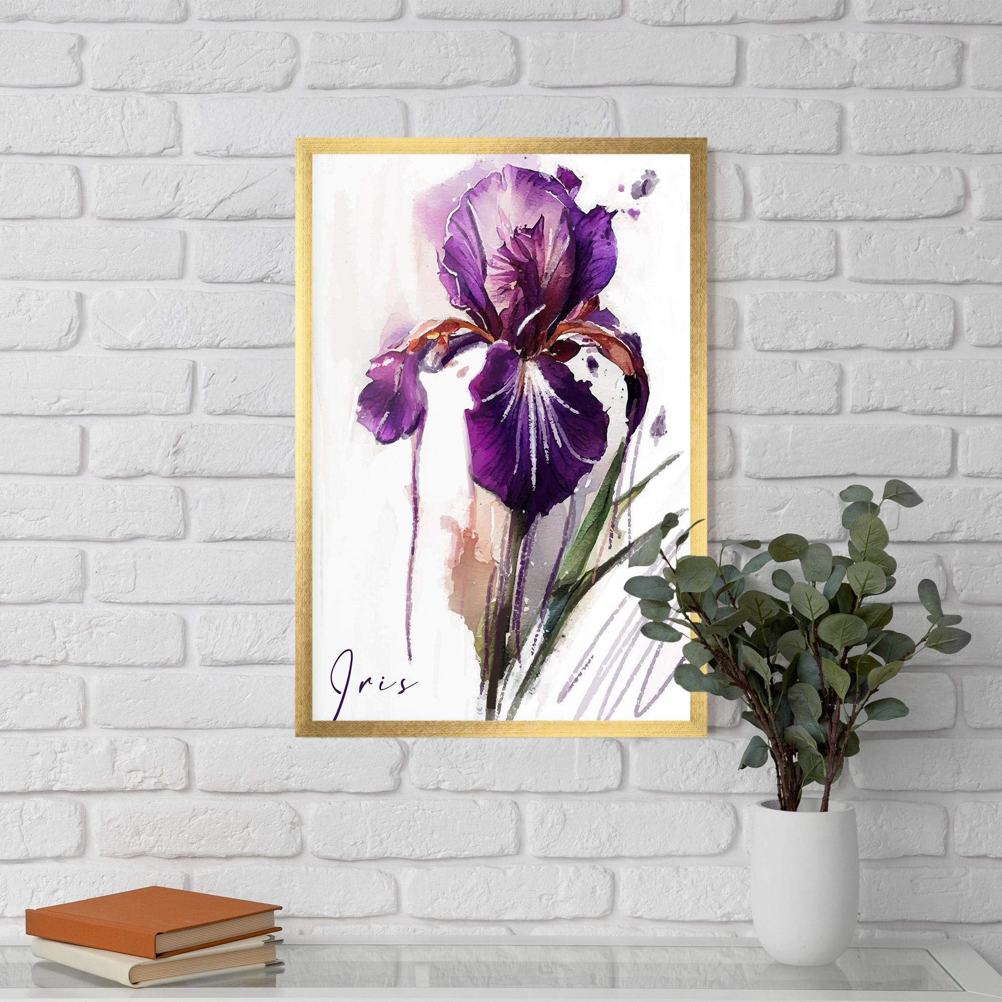 Gerahmte Poster Iris Drop mockup 5