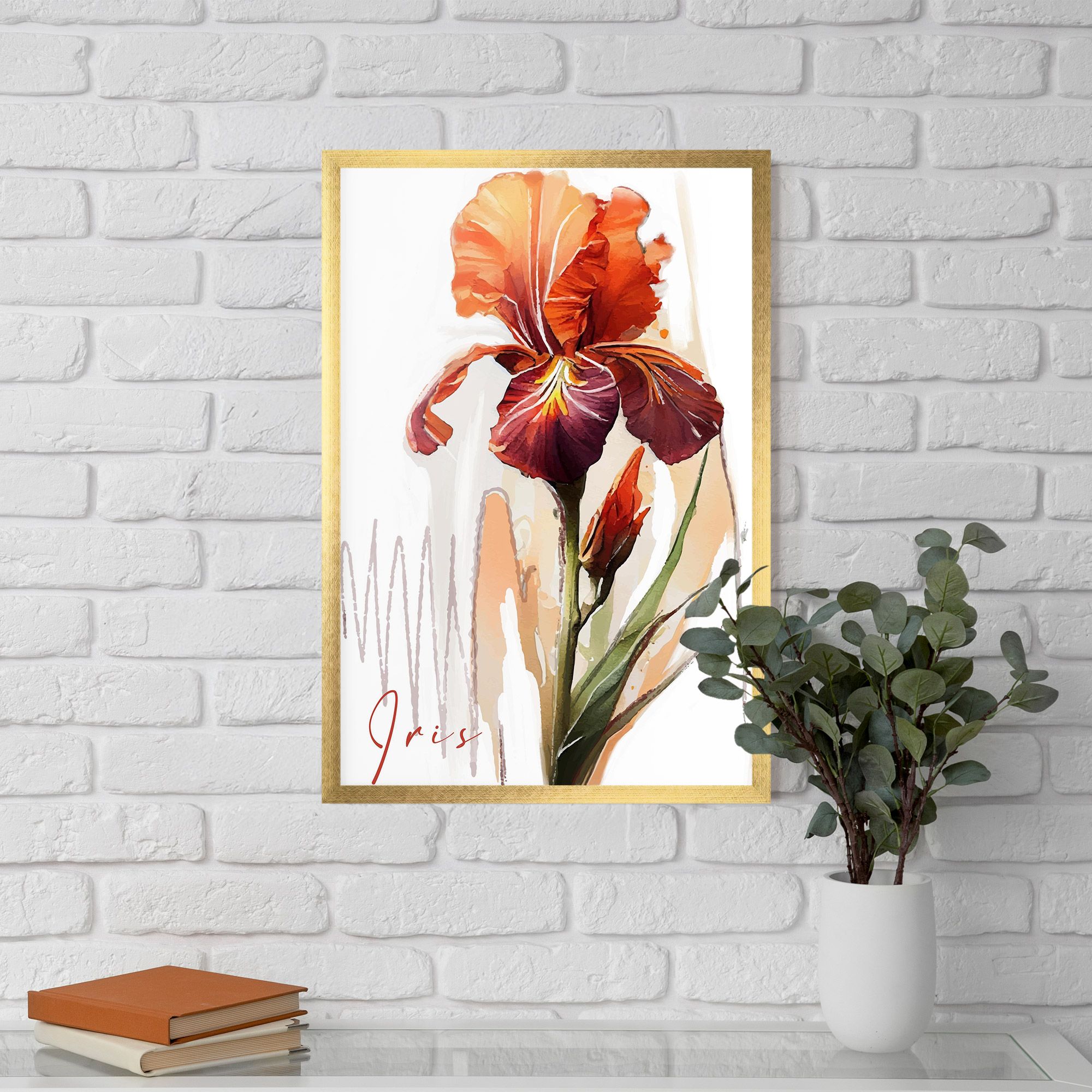 Orange Iris mockup 5