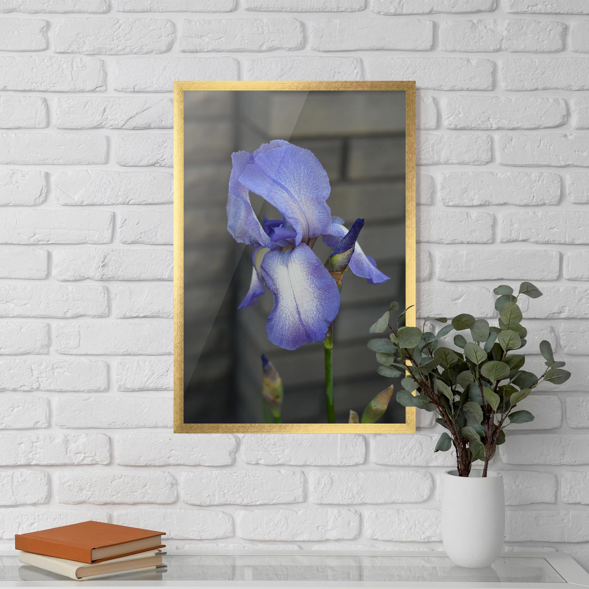 Purple Iris On Gray mockup 5