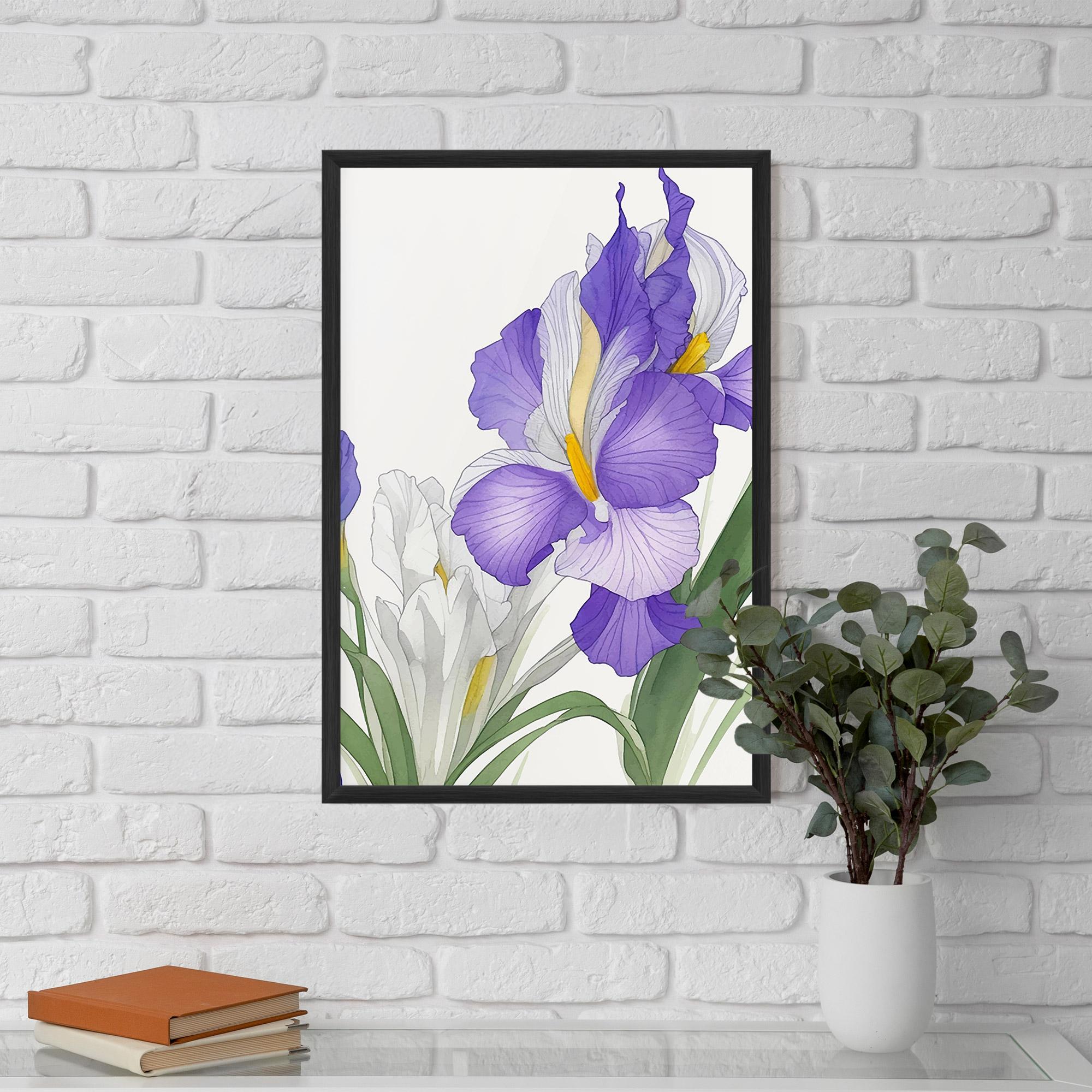 Gerahmte Poster Irirs Hand Drawn mockup 5