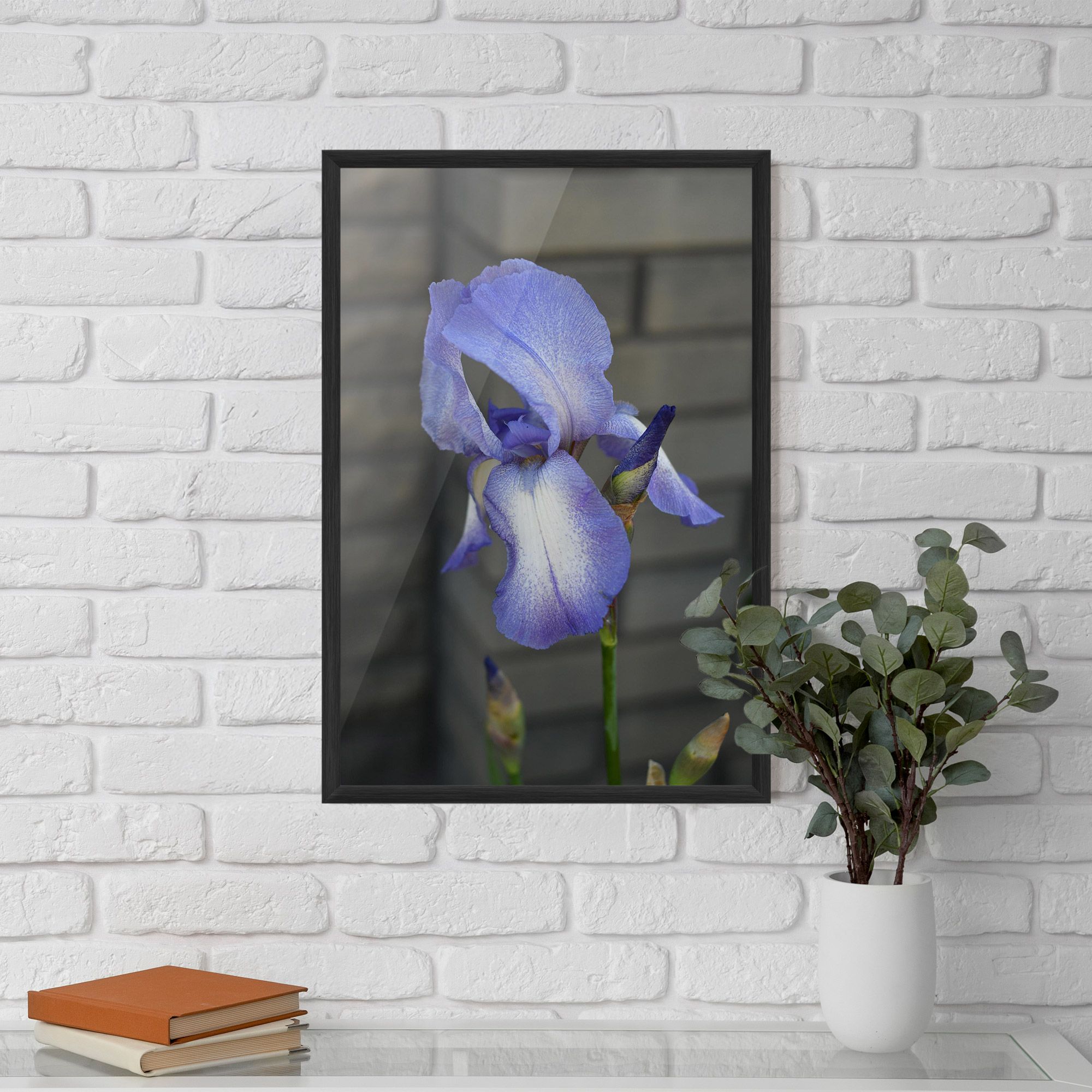 Purple Iris On Gray mockup 5