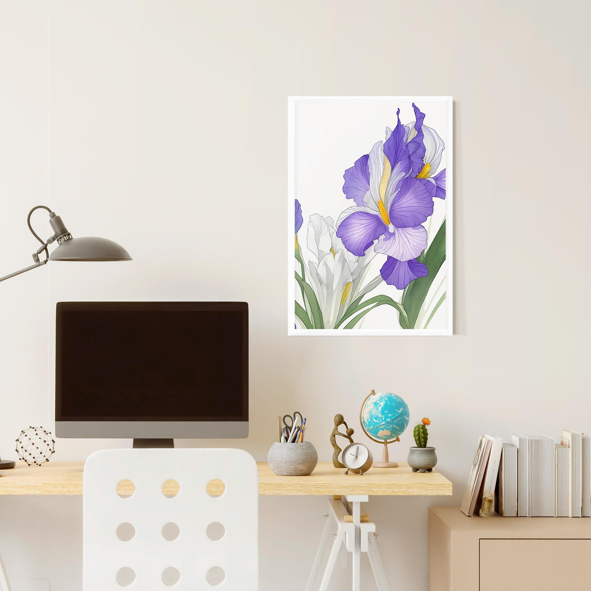 Gerahmte Poster Irirs Hand Drawn mockup 6