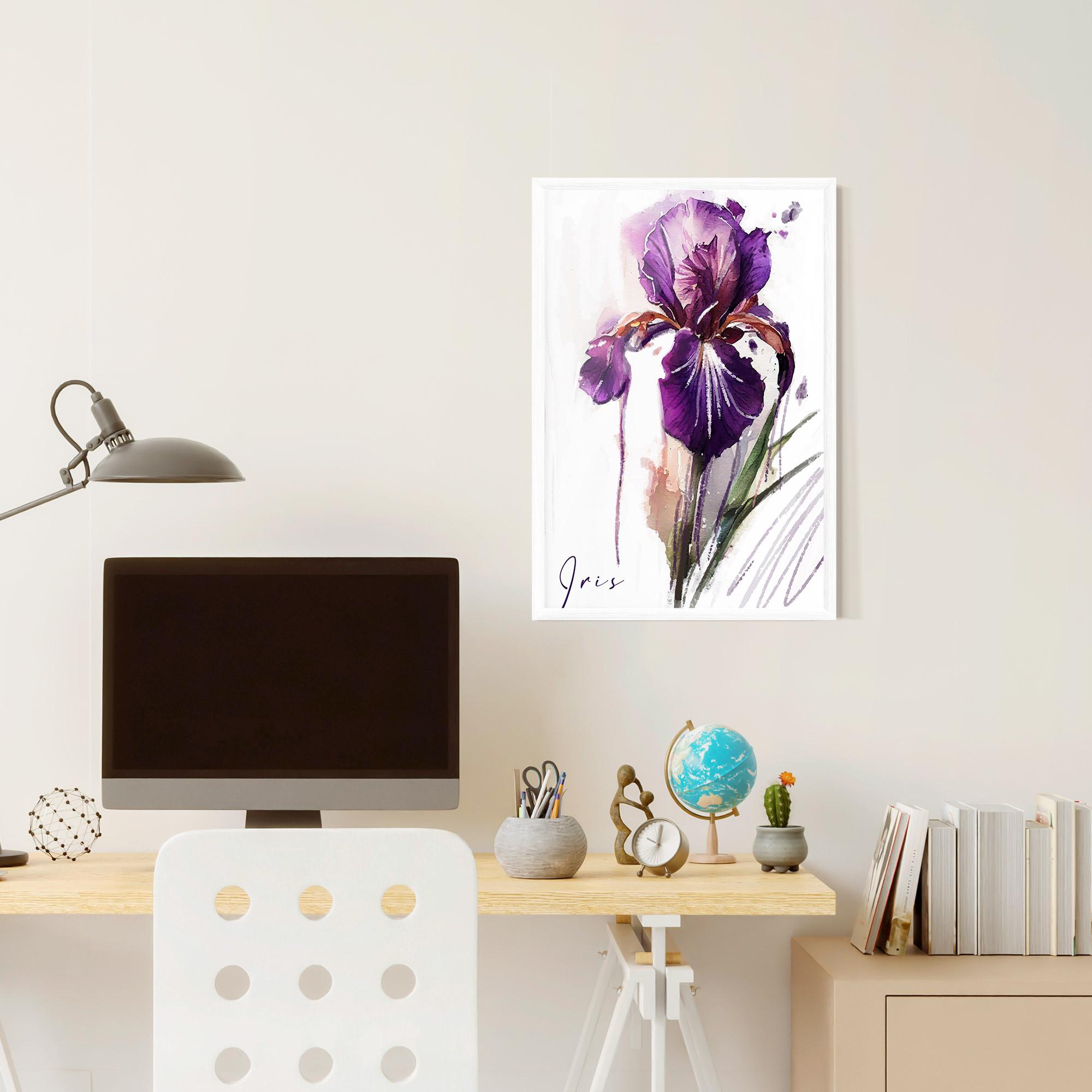Gerahmte Poster Iris Drop mockup 6