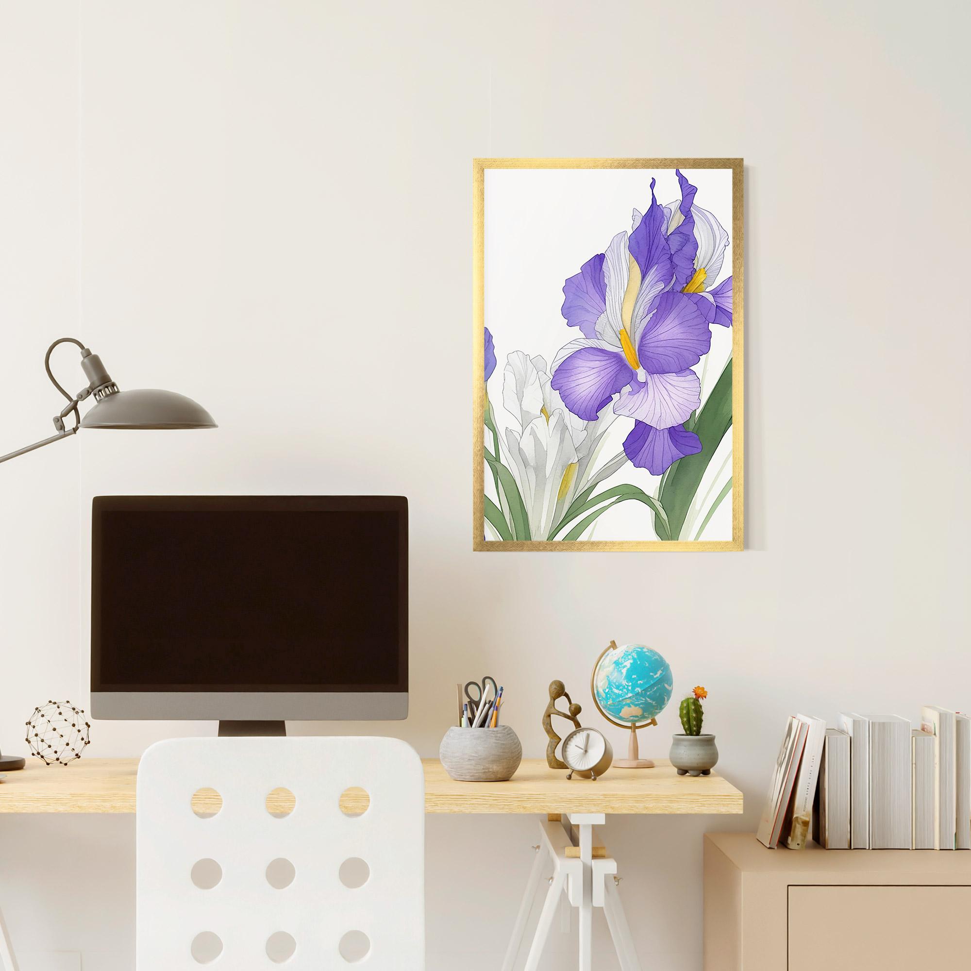 Gerahmte Poster Irirs Hand Drawn mockup 6