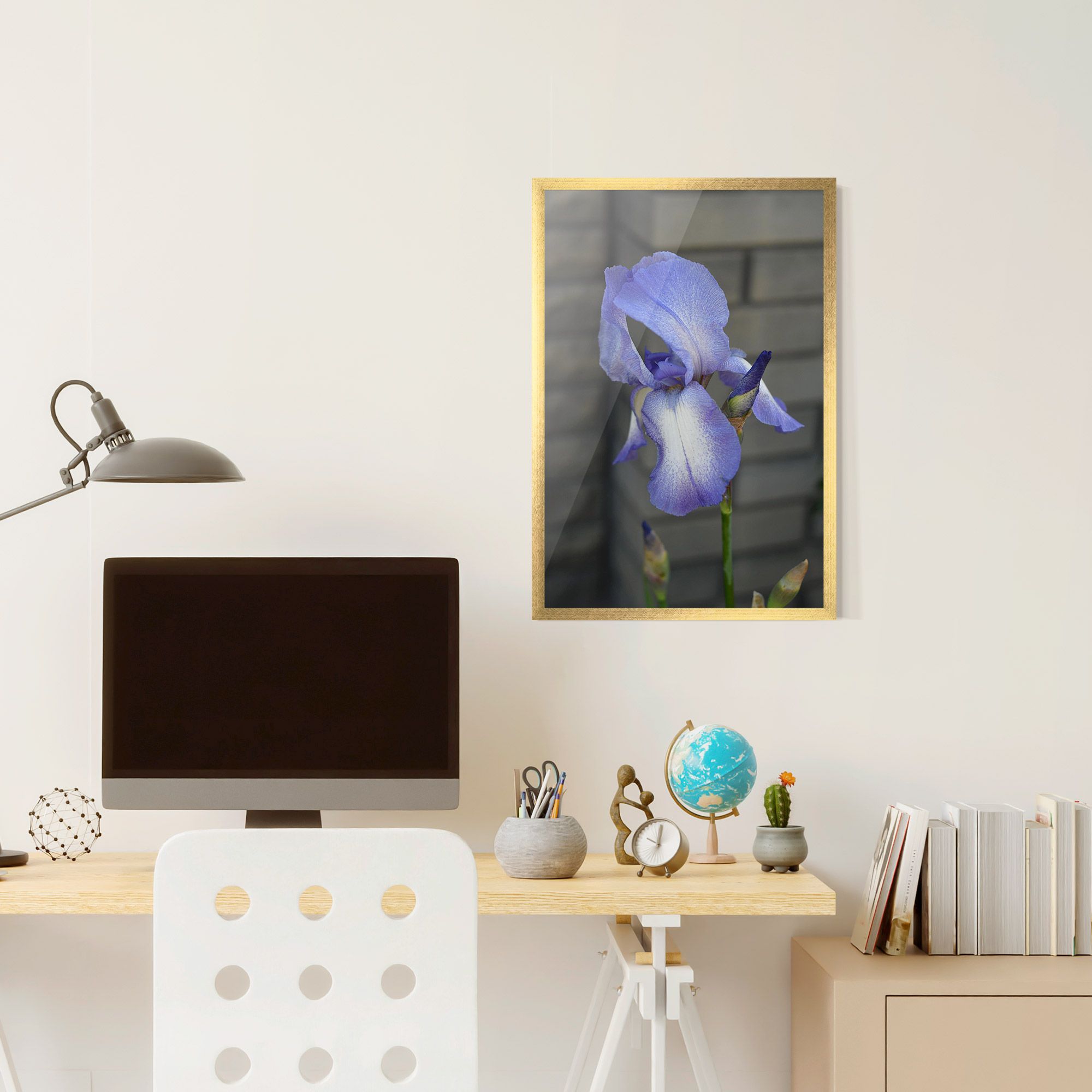 Purple Iris On Gray mockup 6
