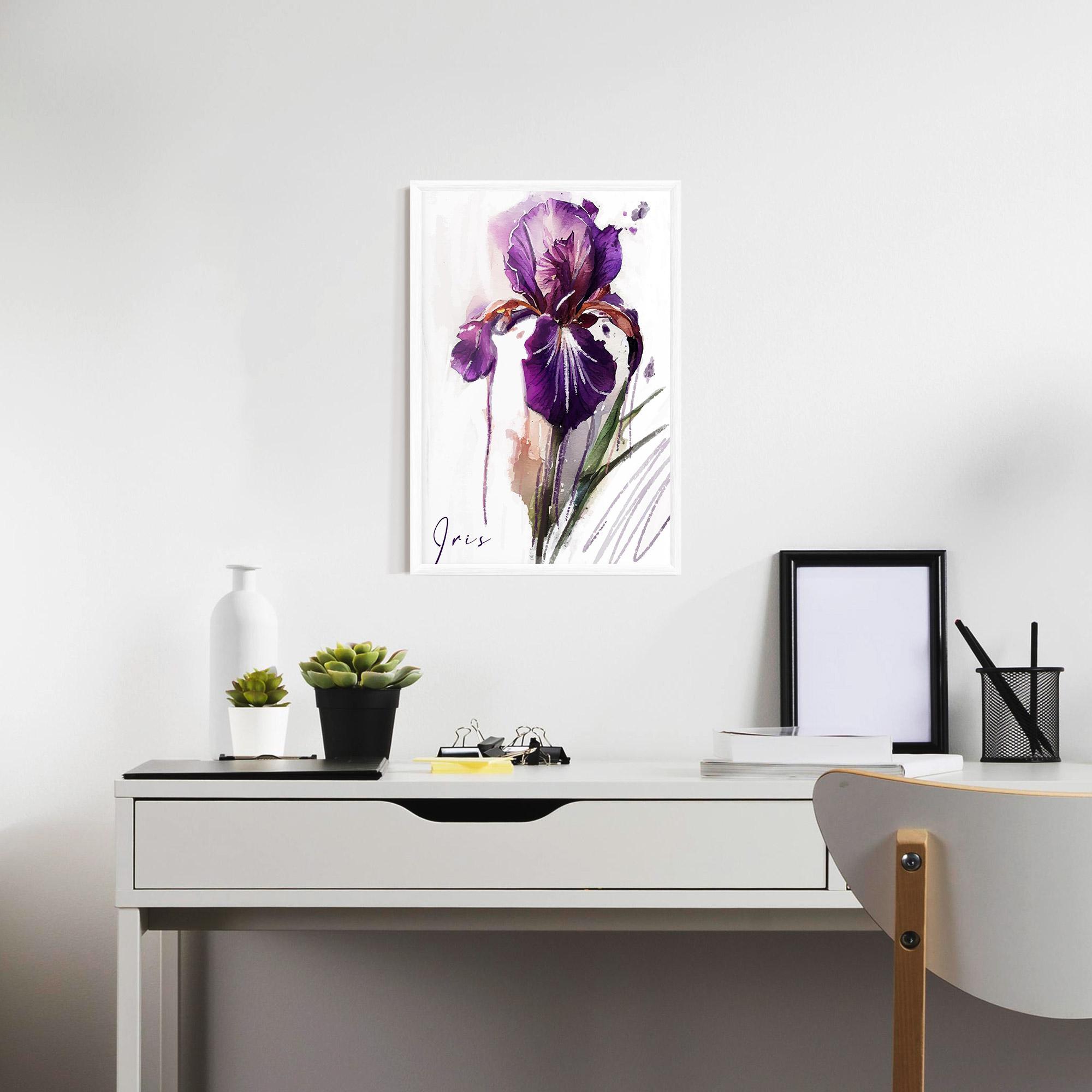Gerahmte Poster Iris Drop mockup 7