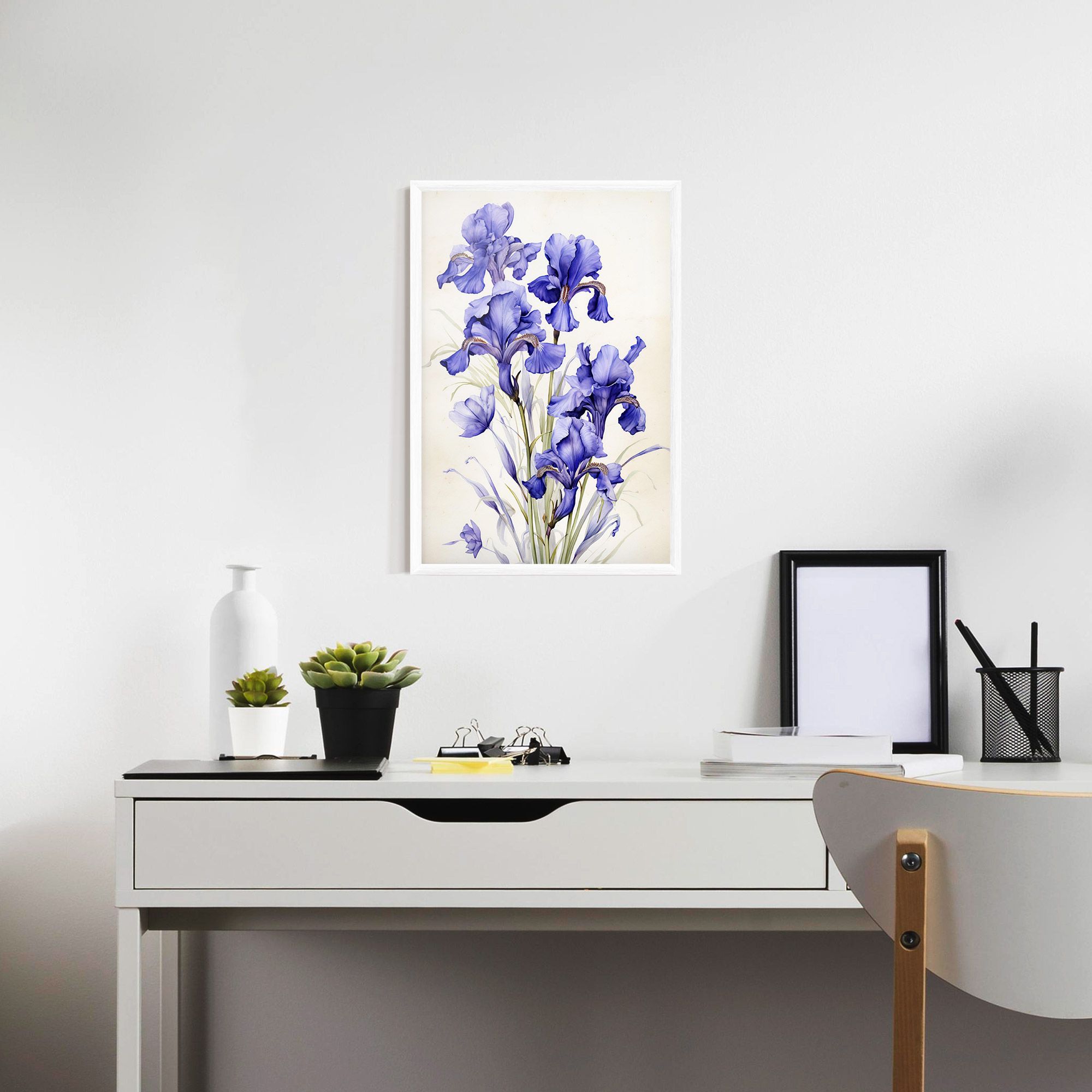 Purple Iris On Cream mockup 7