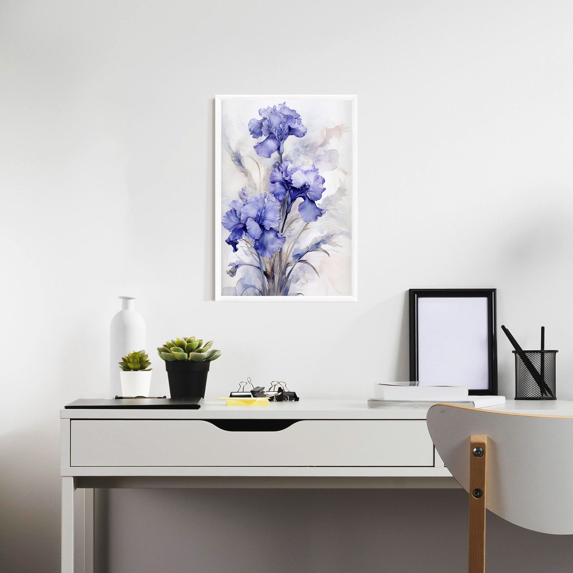 Purple Iris Painting mockup 7