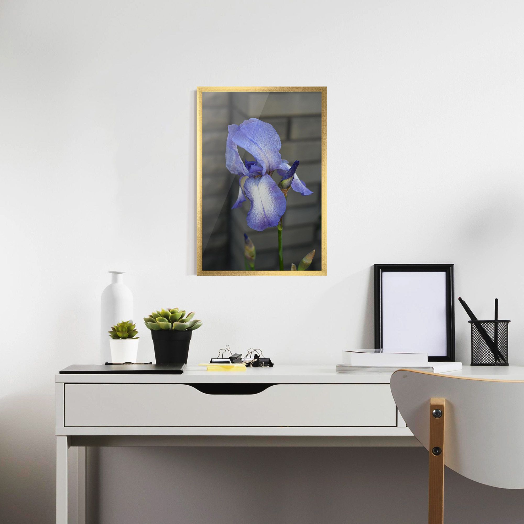 Purple Iris On Gray mockup 7