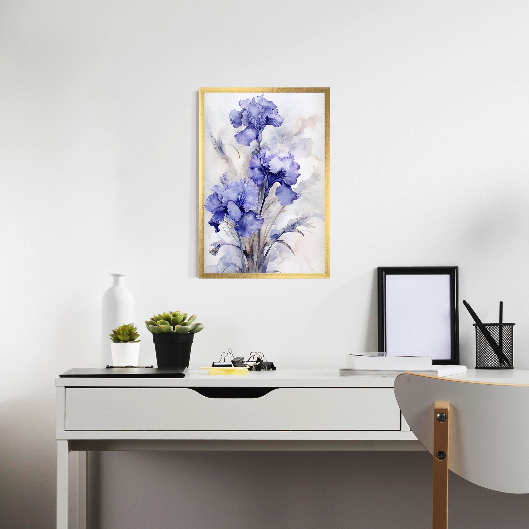 Purple Iris Painting mockup 7
