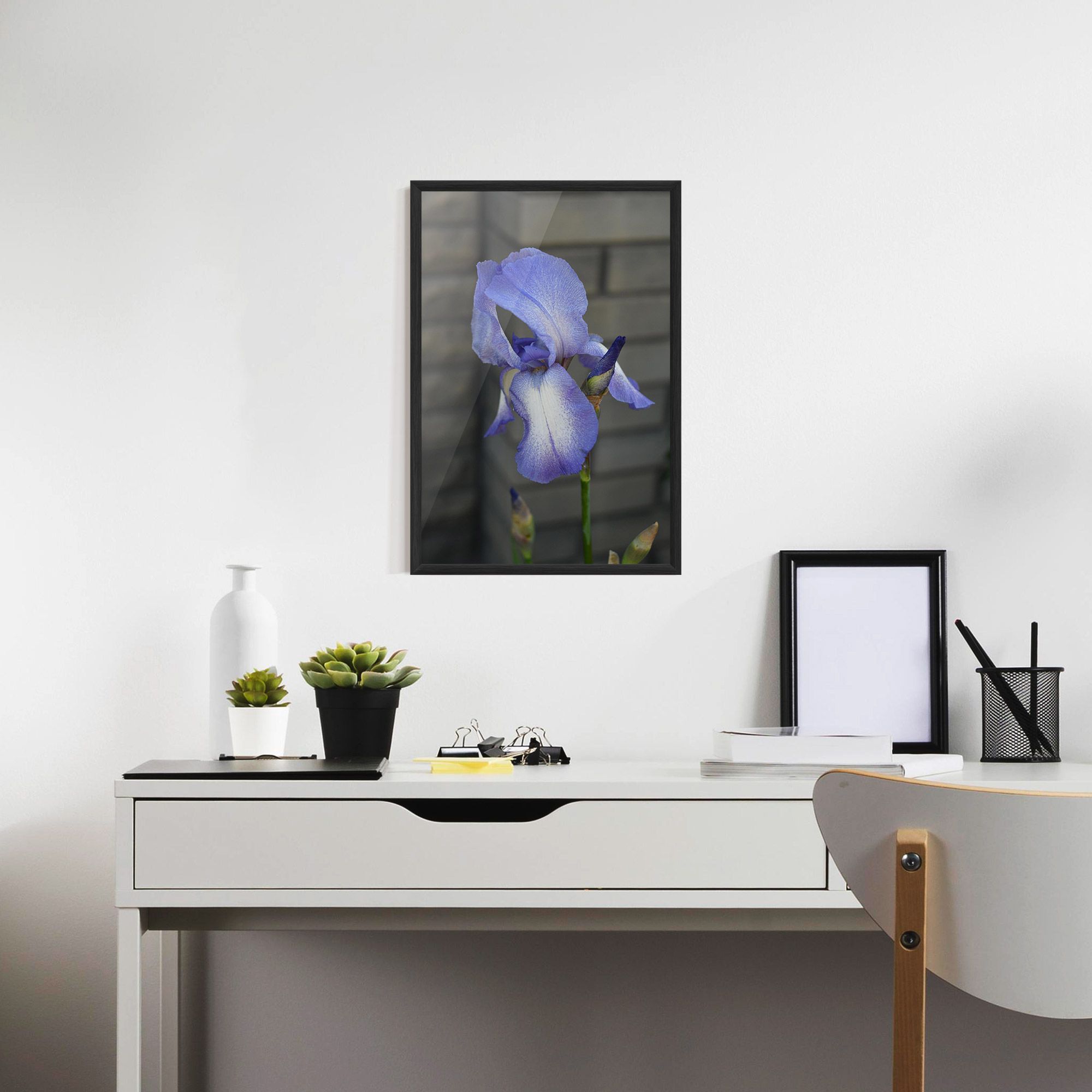 Purple Iris On Gray mockup 7