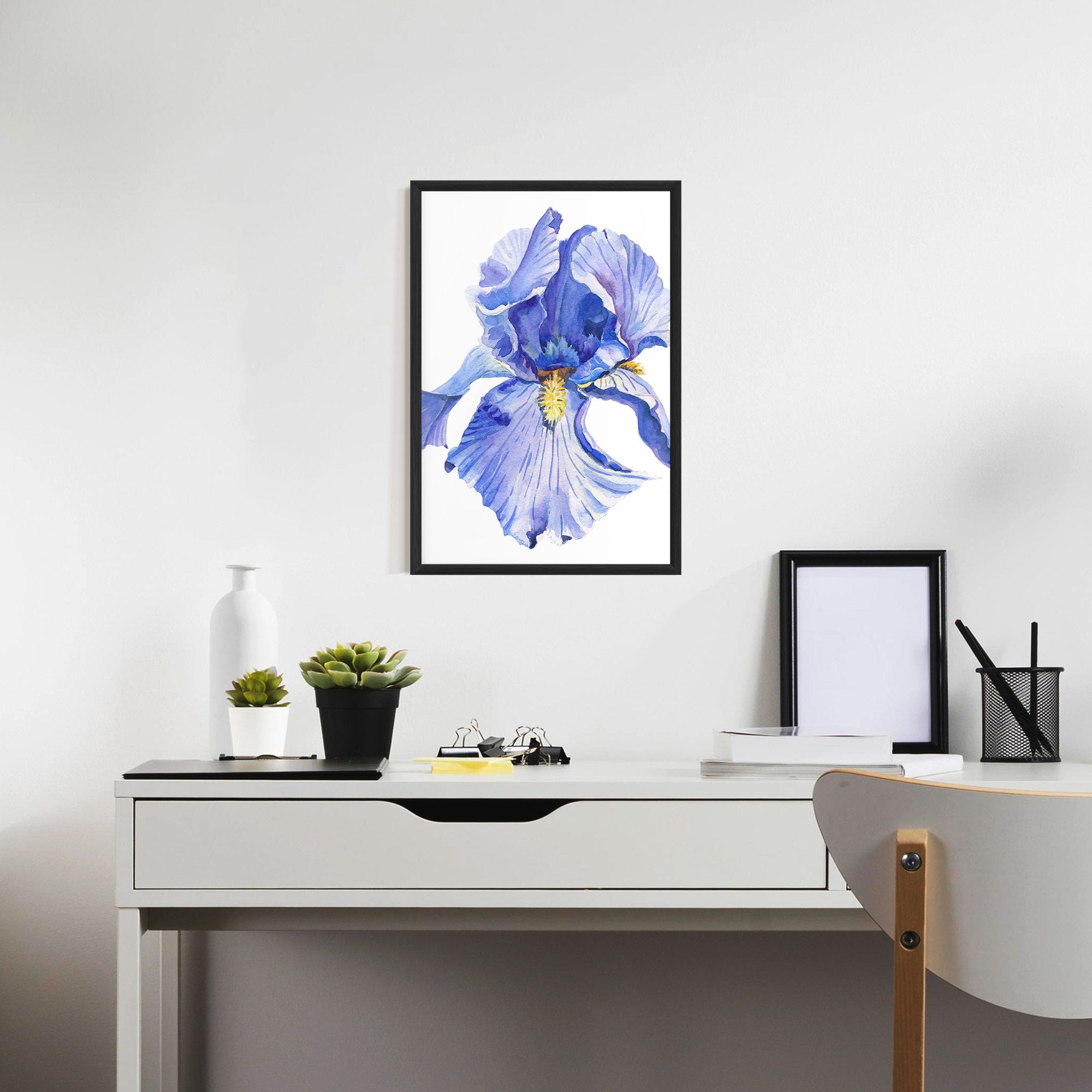 Purple Iris On White mockup 7
