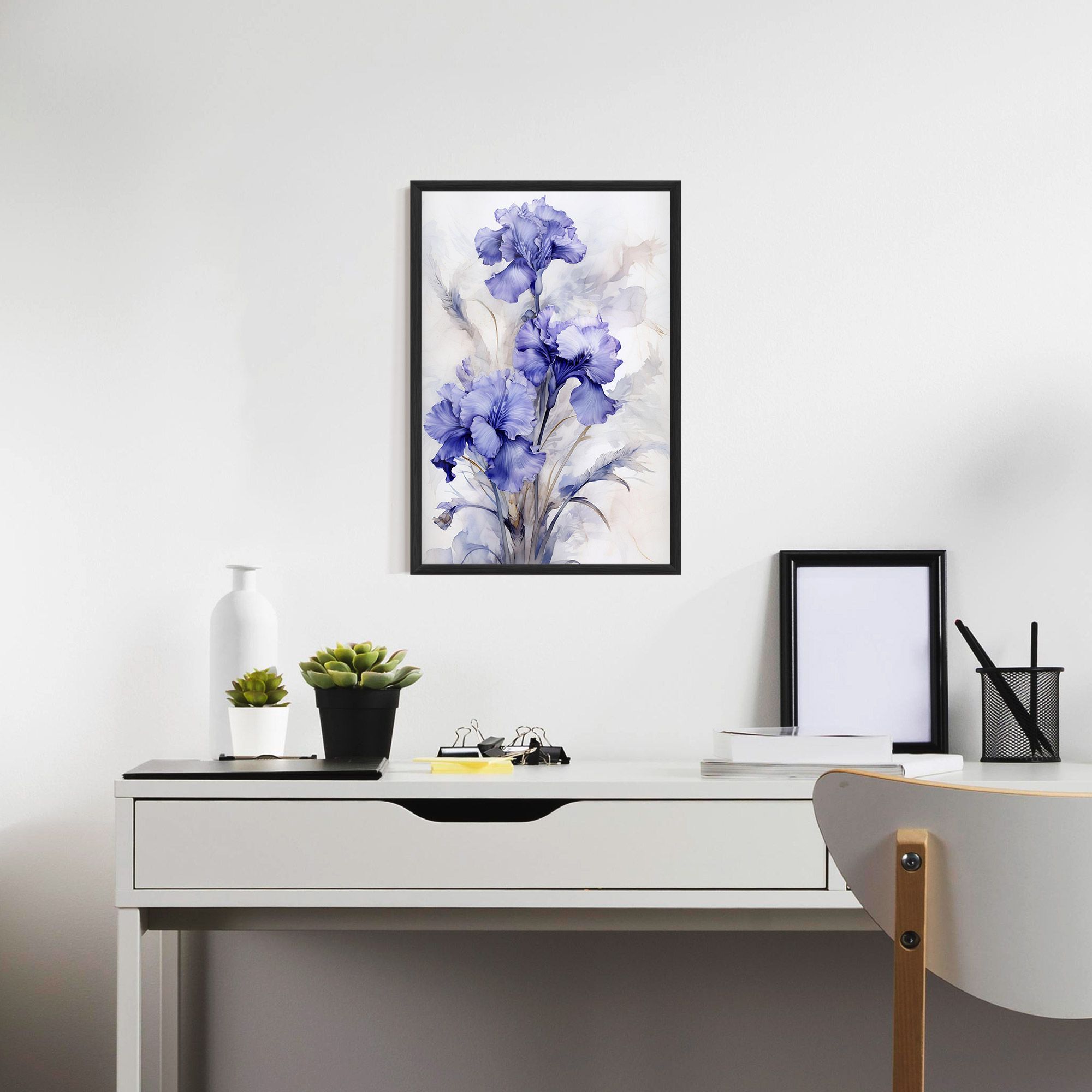 Purple Iris Painting mockup 7