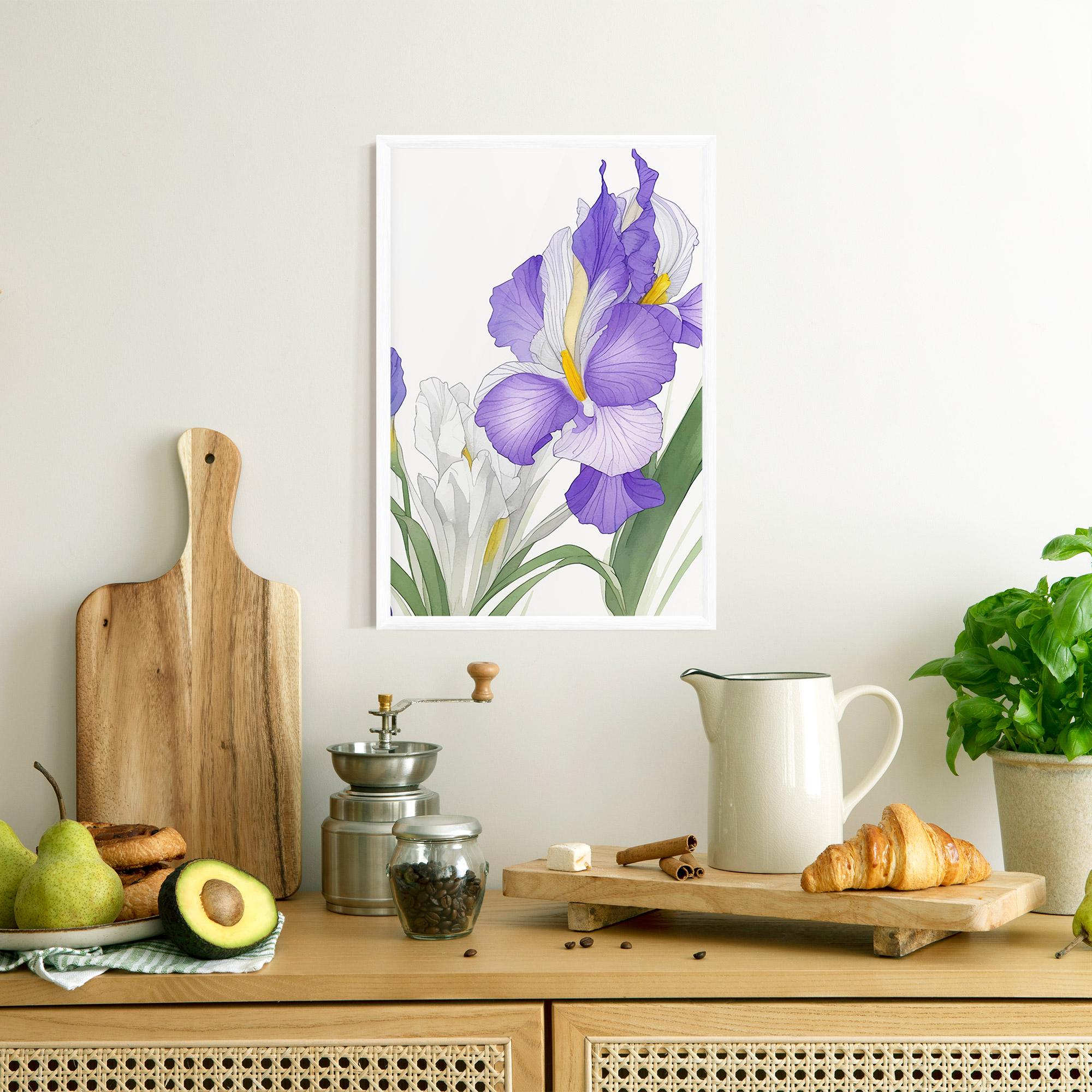 Gerahmte Poster Irirs Hand Drawn mockup 8