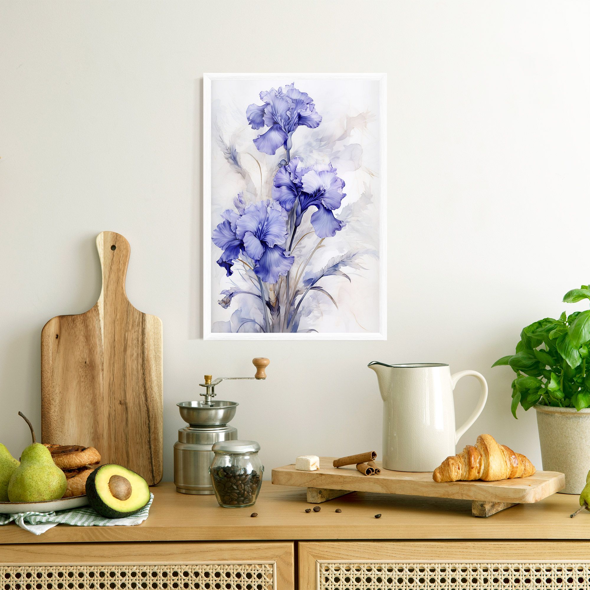 Purple Iris Painting mockup 8