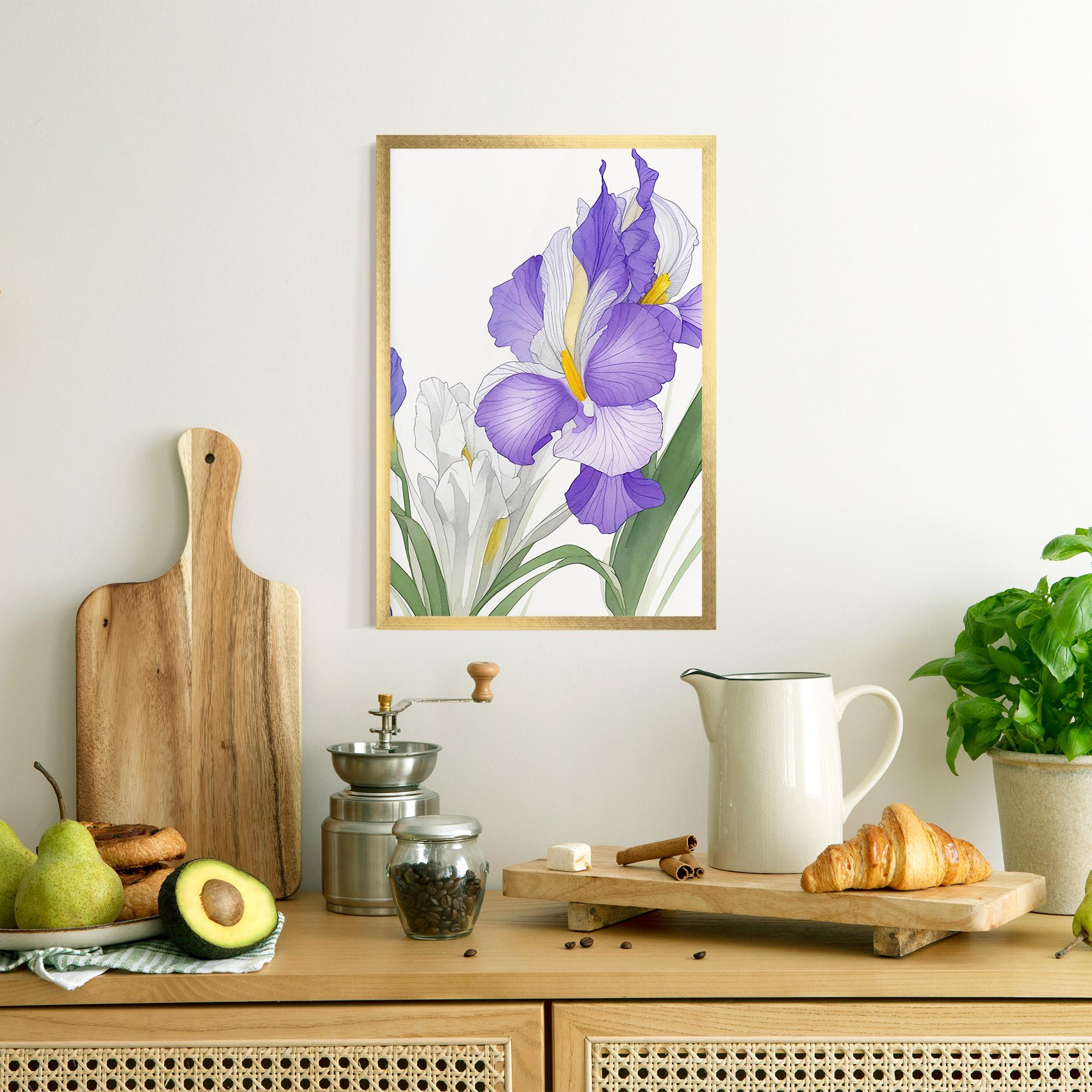 Gerahmte Poster Irirs Hand Drawn mockup 8