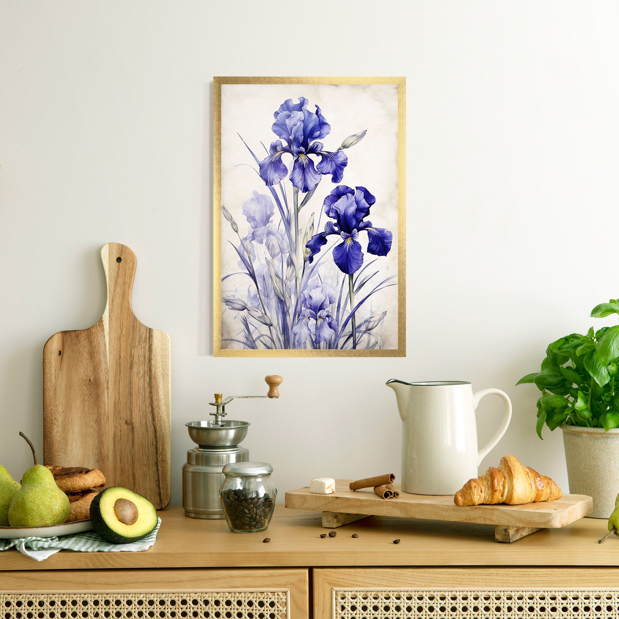 Irises Painting mockup 8
