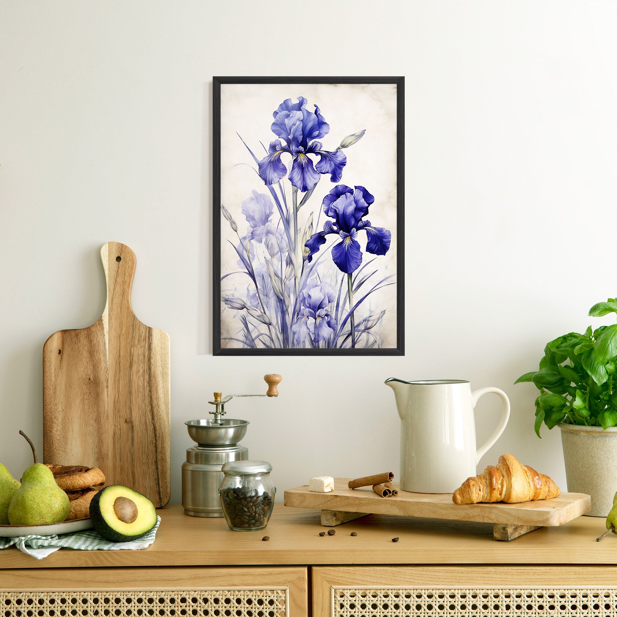 Irises Painting mockup 8