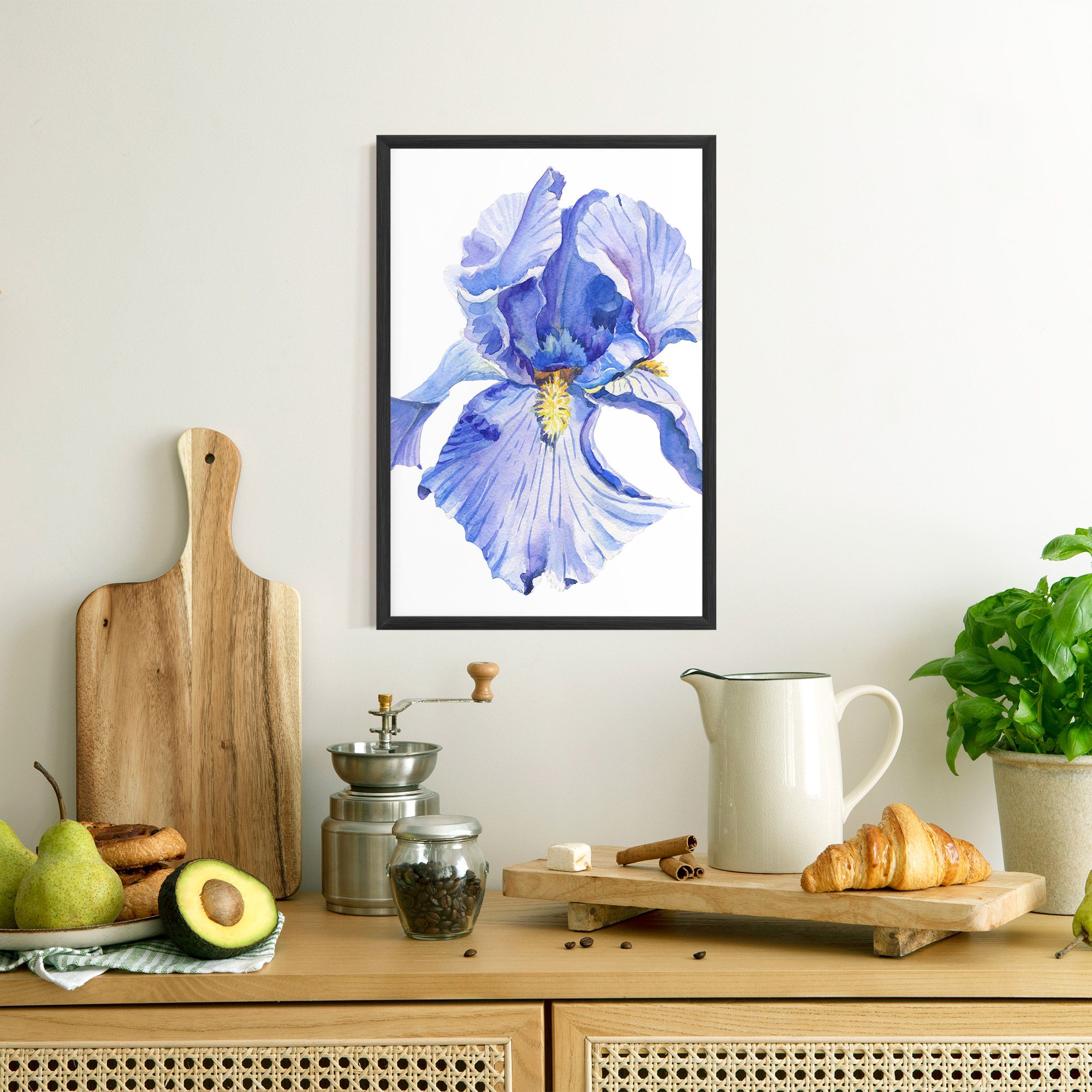 Purple Iris On White mockup 8