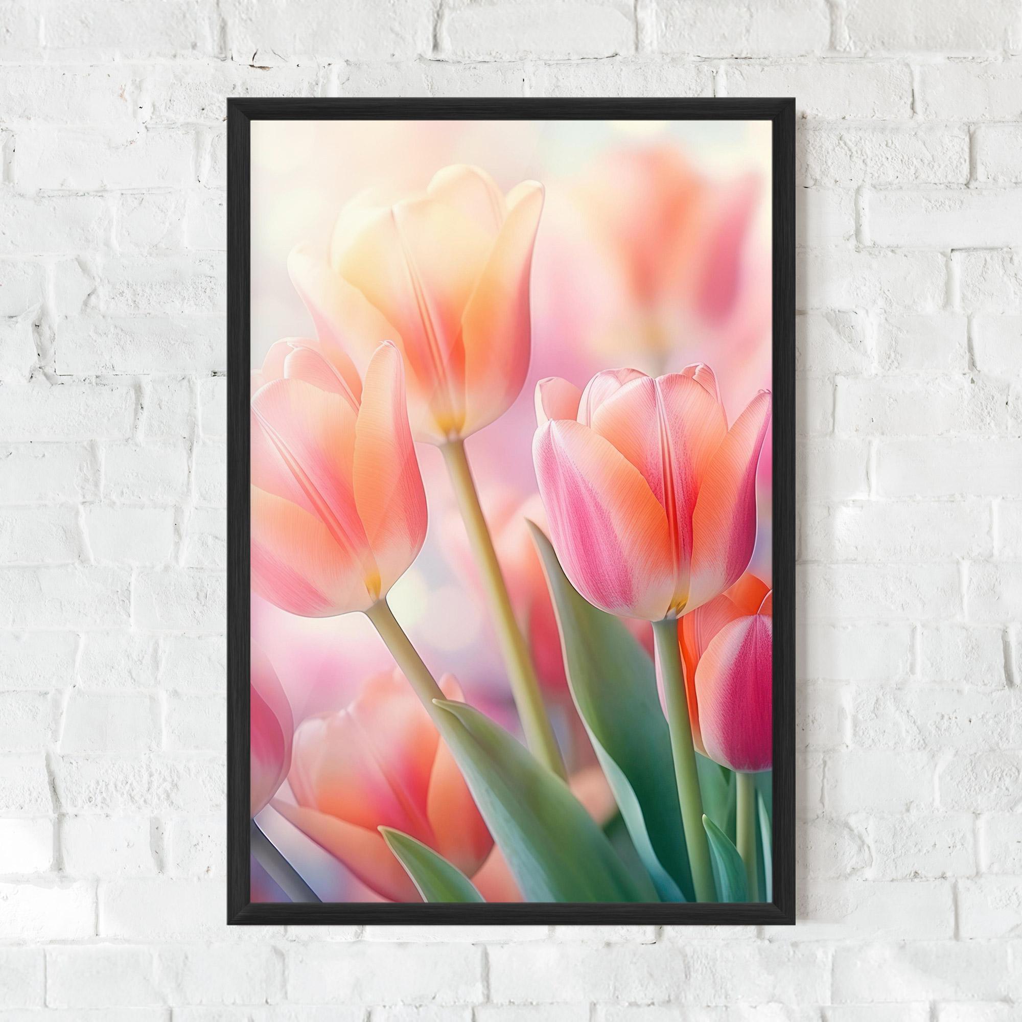 Gerahmte Poster Dreamy Tulips mockup 0