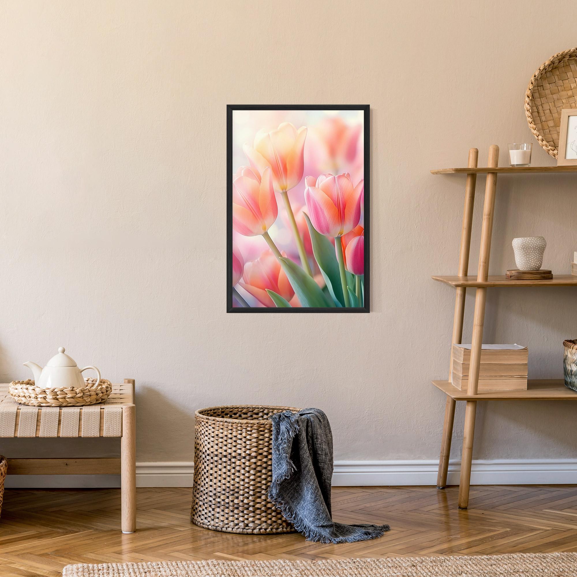 Gerahmte Poster Dreamy Tulips mockup 9