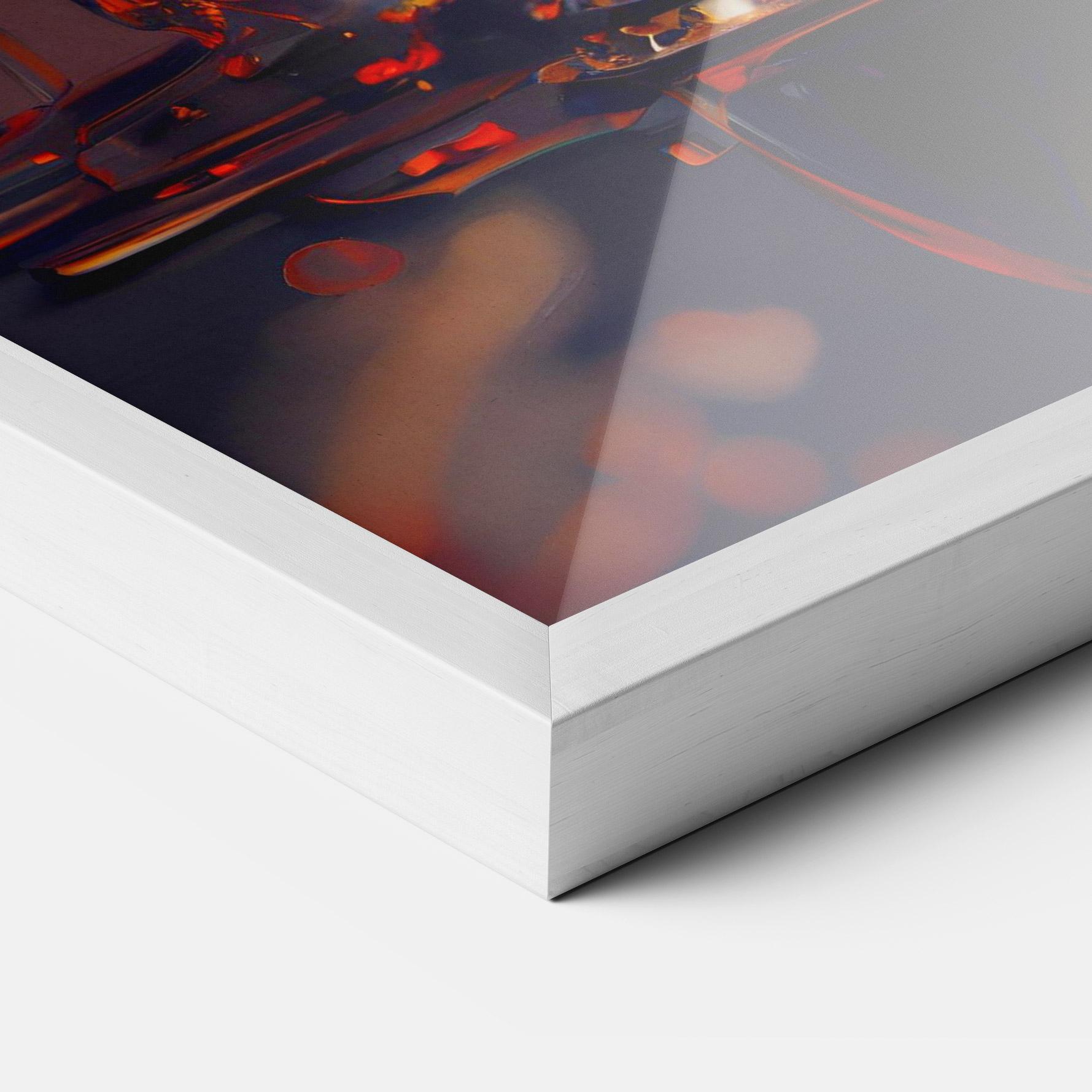 Gerahmte Poster Black Tulip In Vase mockup 3