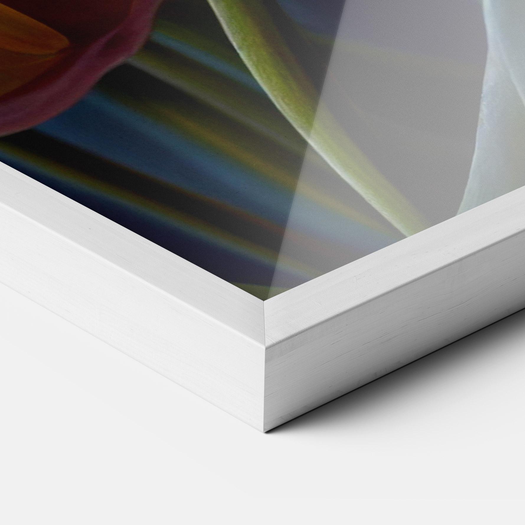 Gerahmte Poster Pretty Yellow Tulips mockup 3